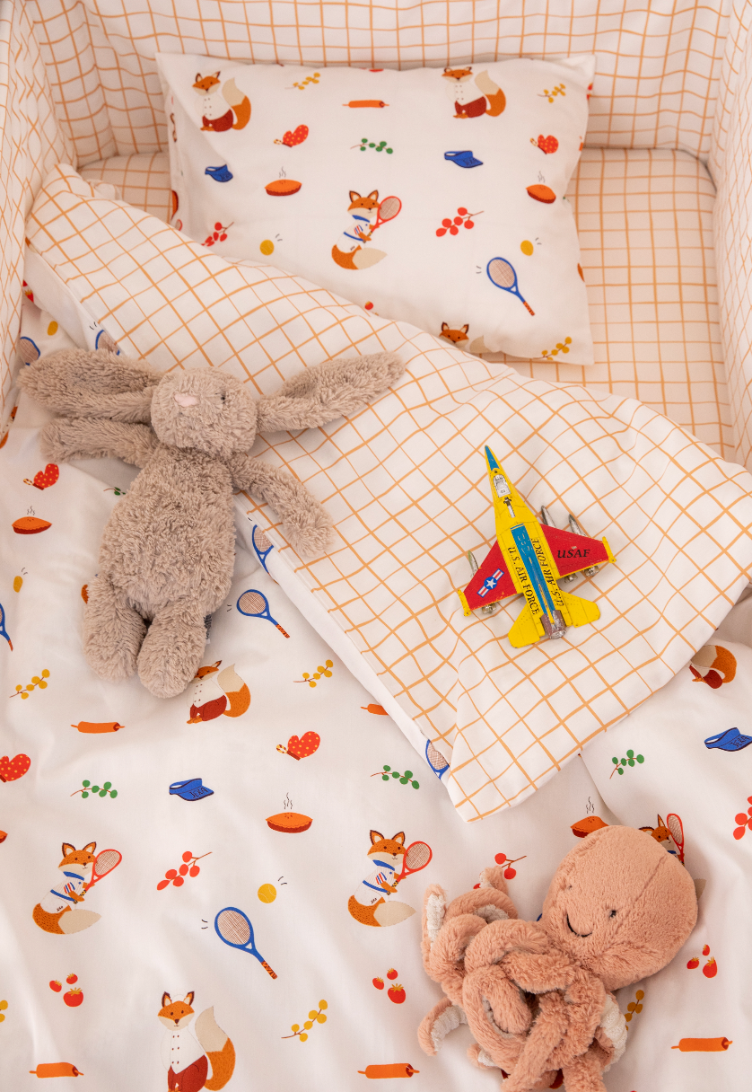 KIDS DUVET COVER & PILLOW CASE FOX, THE GOURMET