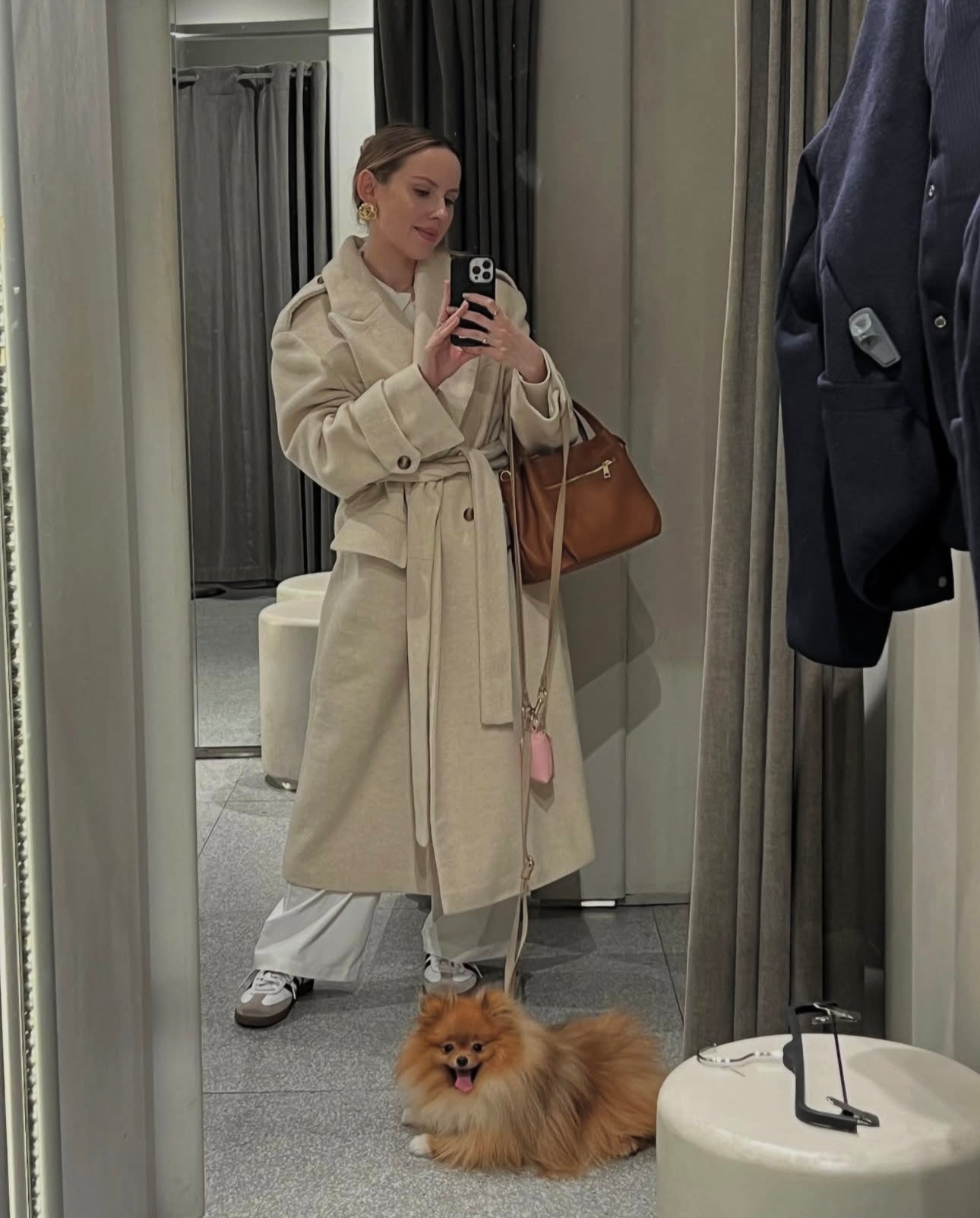 Guinzaglio a Tracolla beige