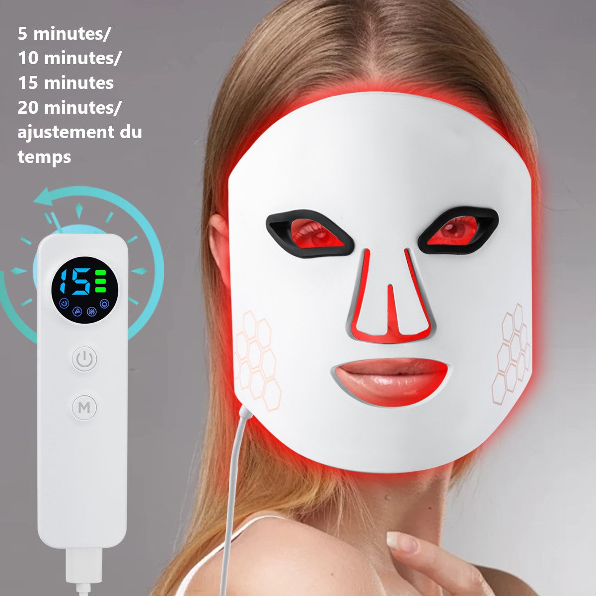 Maschera Viso A Led Con Luce Terapia A 4 Colori