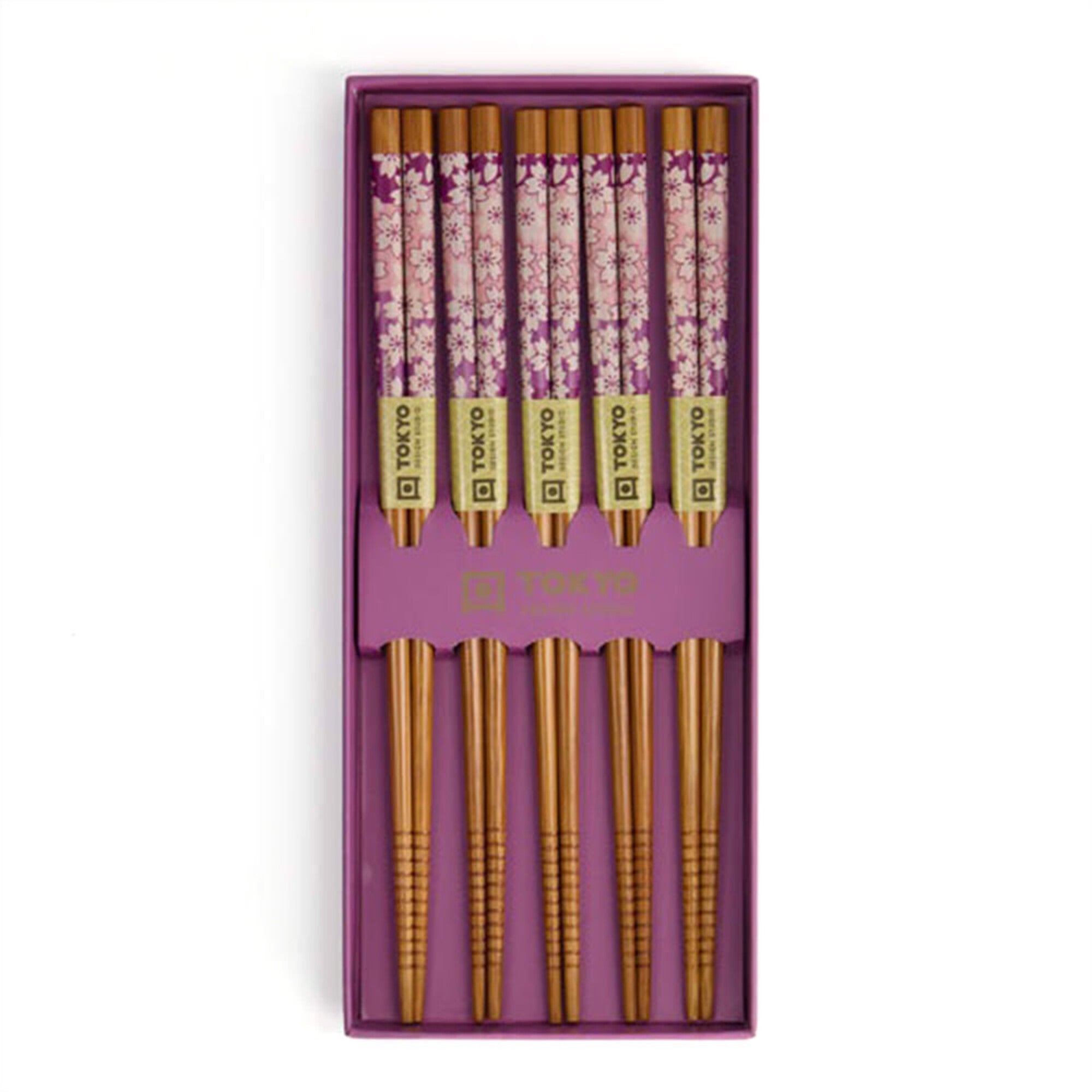 Chopstick Giftset/5 Purple Sakura