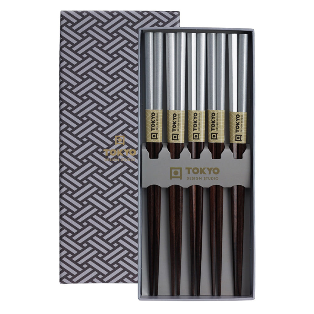 Set 5 bacchette Gift in Legno Multicolor
