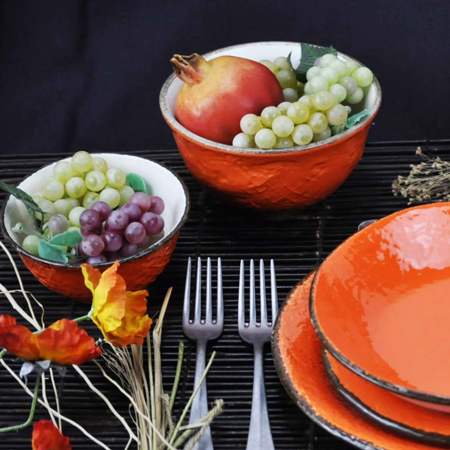 PRETA Set 6 Ciotole Colazione Arancione