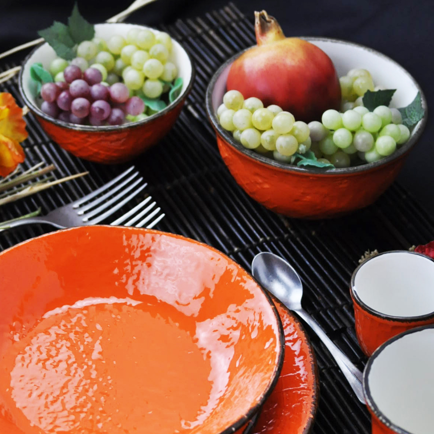 PRETA Set 6 Ciotole Colazione Arancione