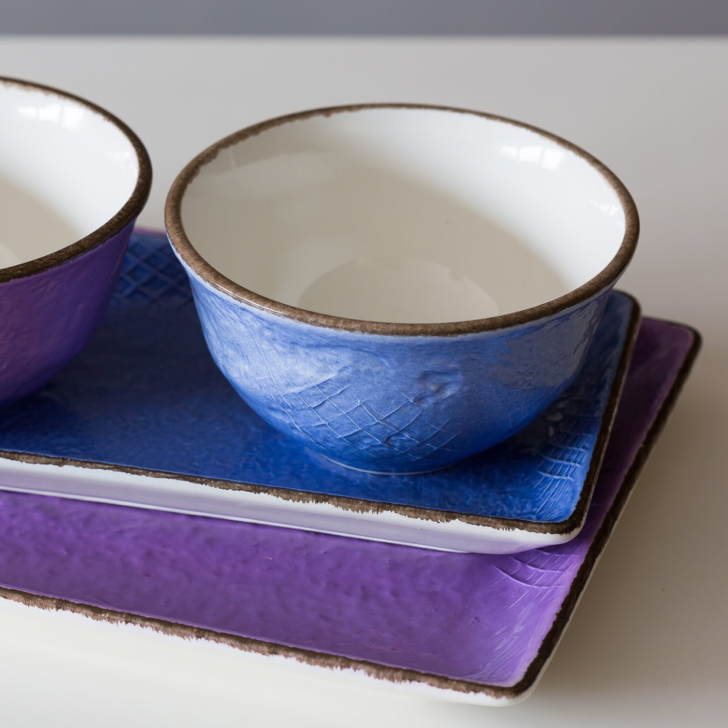 PRETA Vassoio rettangolare 32x26cm Ceramica Rosso