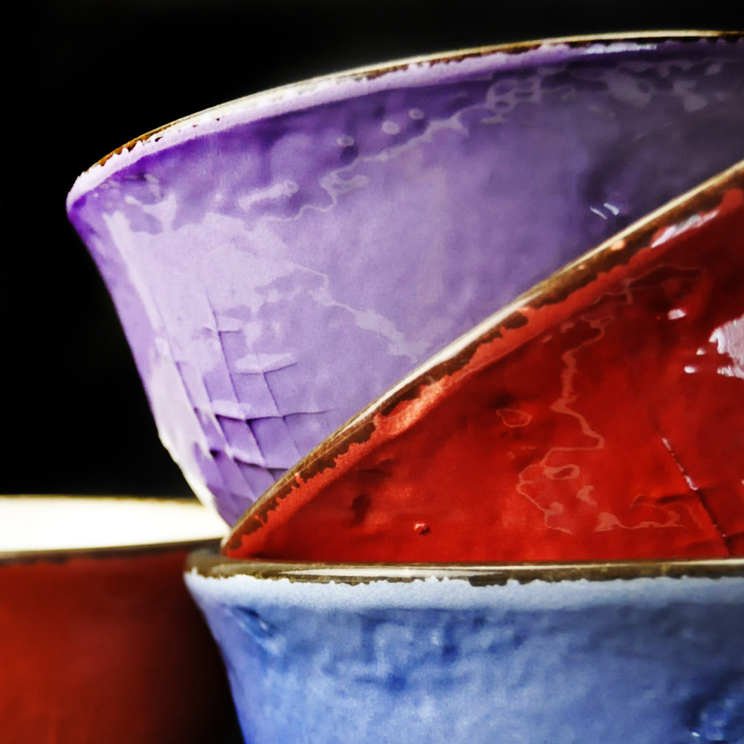 PRETA Set 6 Ciotole Colazione Rosso