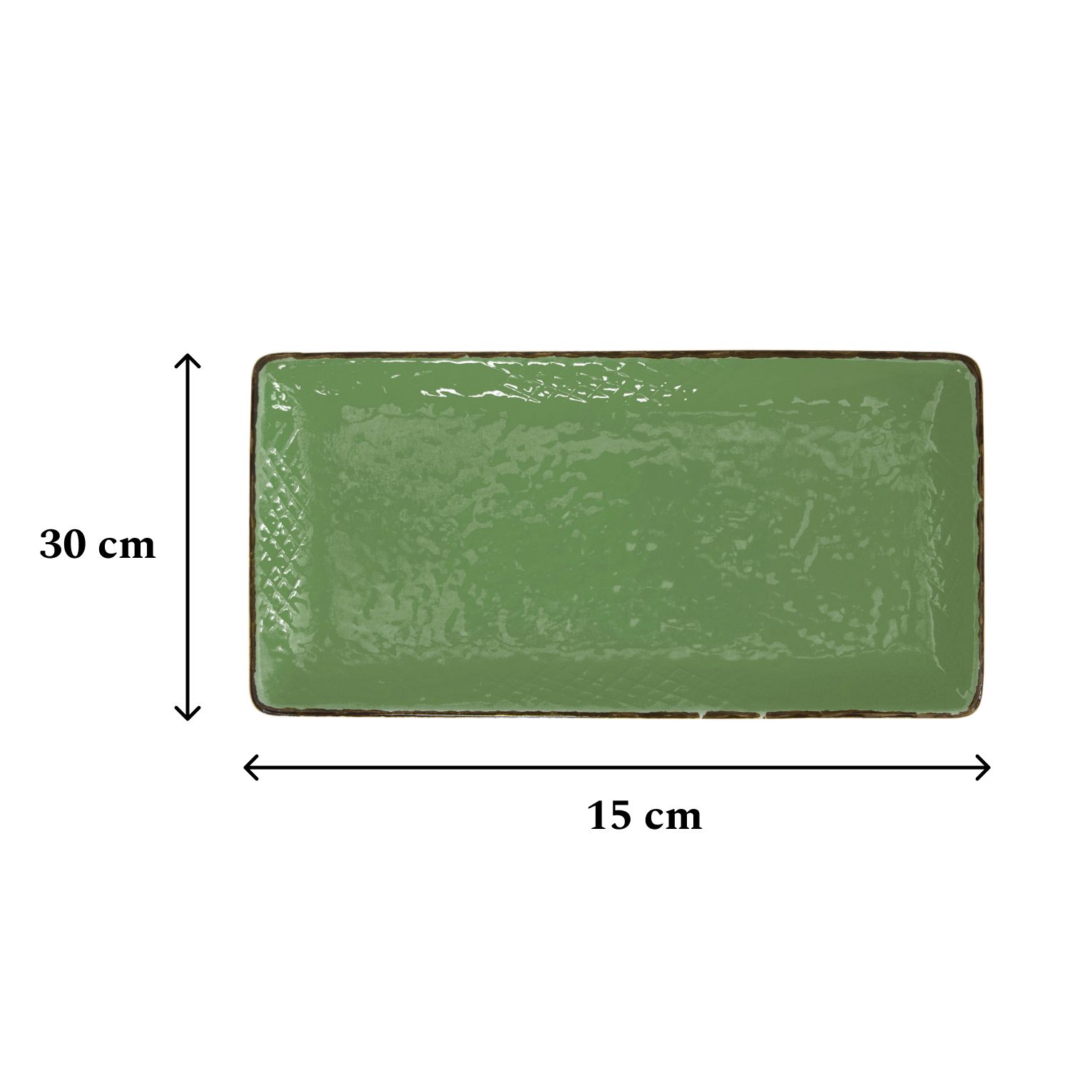 PRETA Piatto Sushi 30X15Cm Colore Verde Bosco