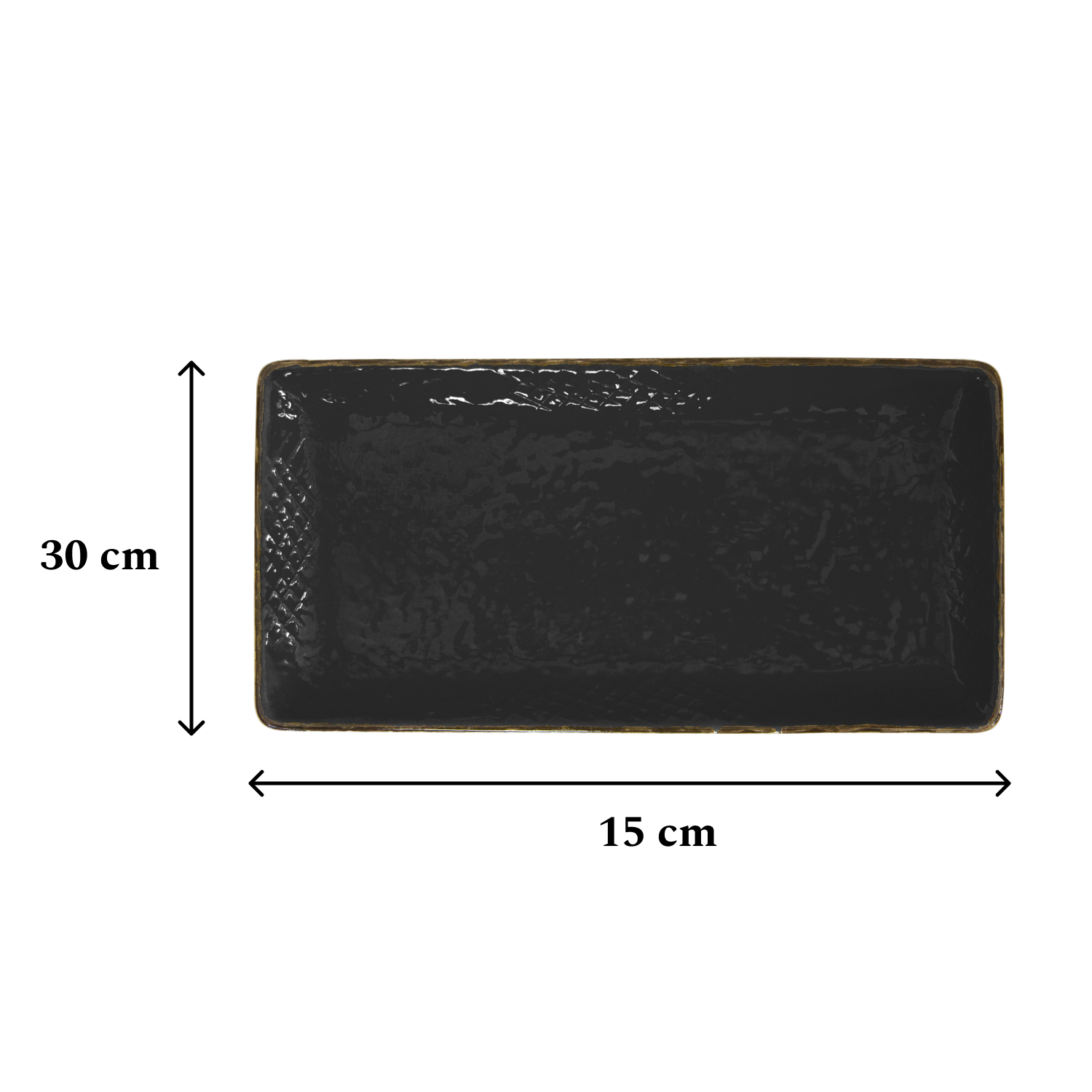 PRETA Piatto Sushi 30X15Cm Colore Nero