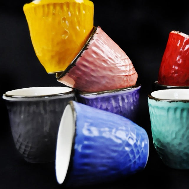 PRETA Set 6 Bicchierini Caffè Nero