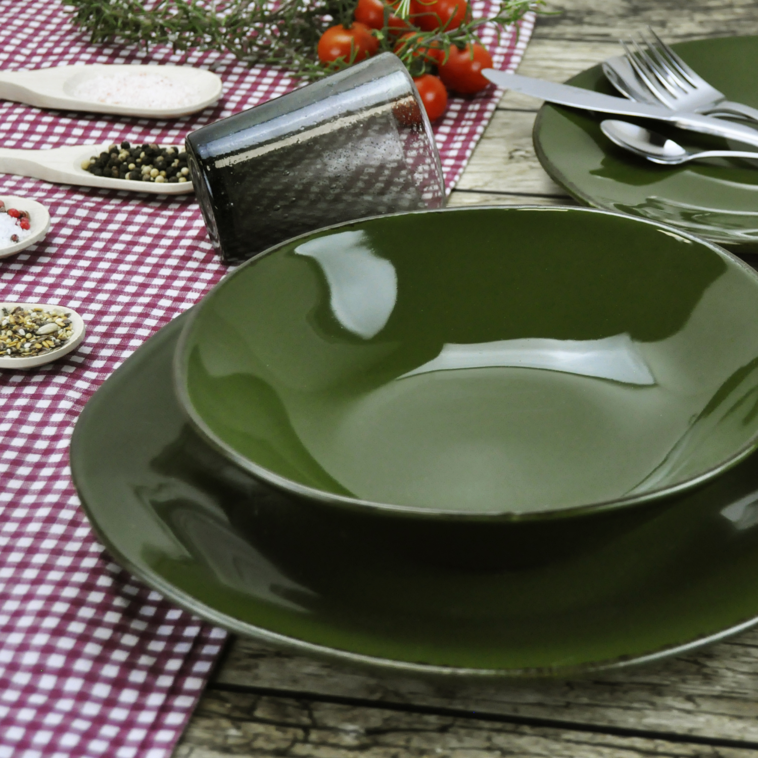 MATERIA Set 6 Piatto Frutta 23Cm Bosco