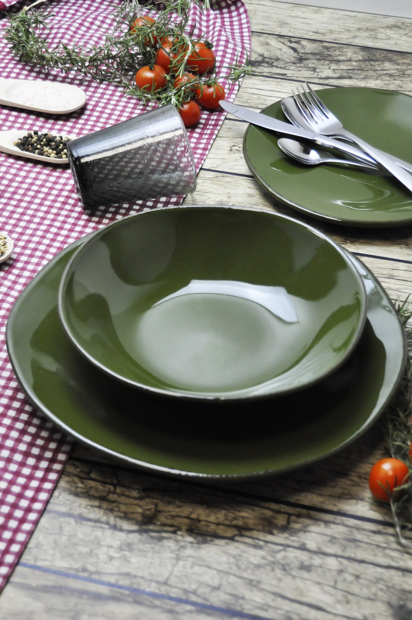 MATERIA Set Da 12 Piatti Bosco