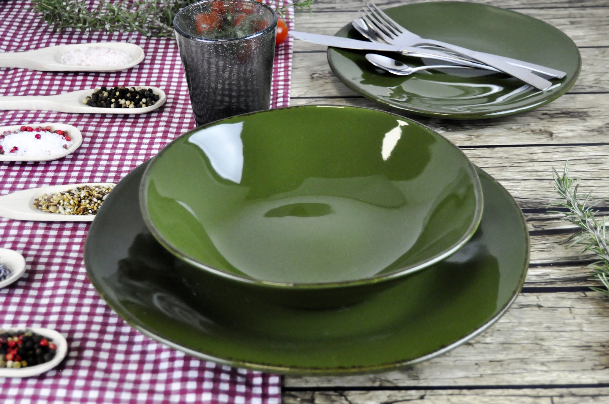 MATERIA Set Da 12 Piatti Bosco