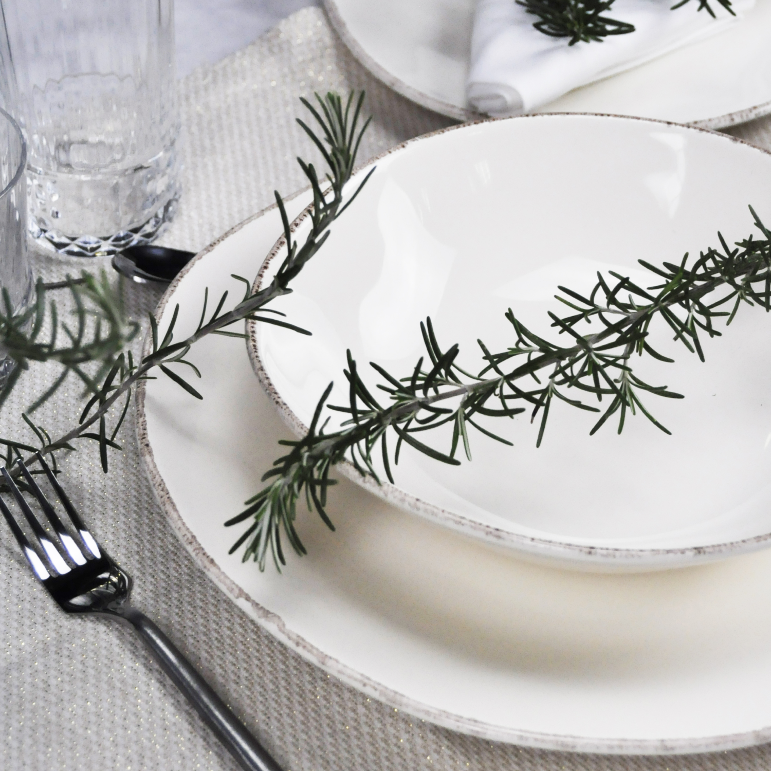 MATERIA Set 6 Piatto Frutta 23Cm Natural