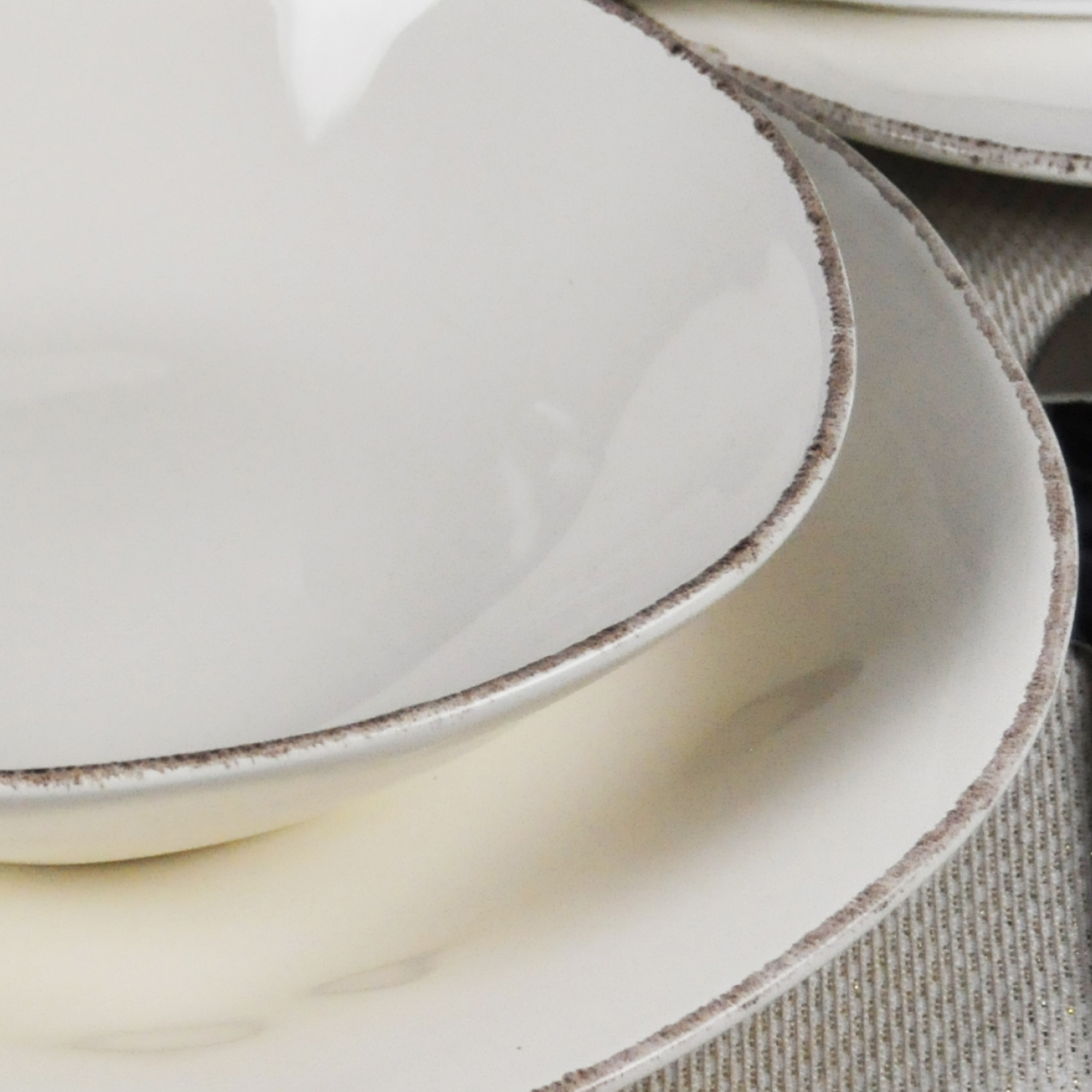 MATERIA Set 6 Piatto Frutta 23Cm Natural