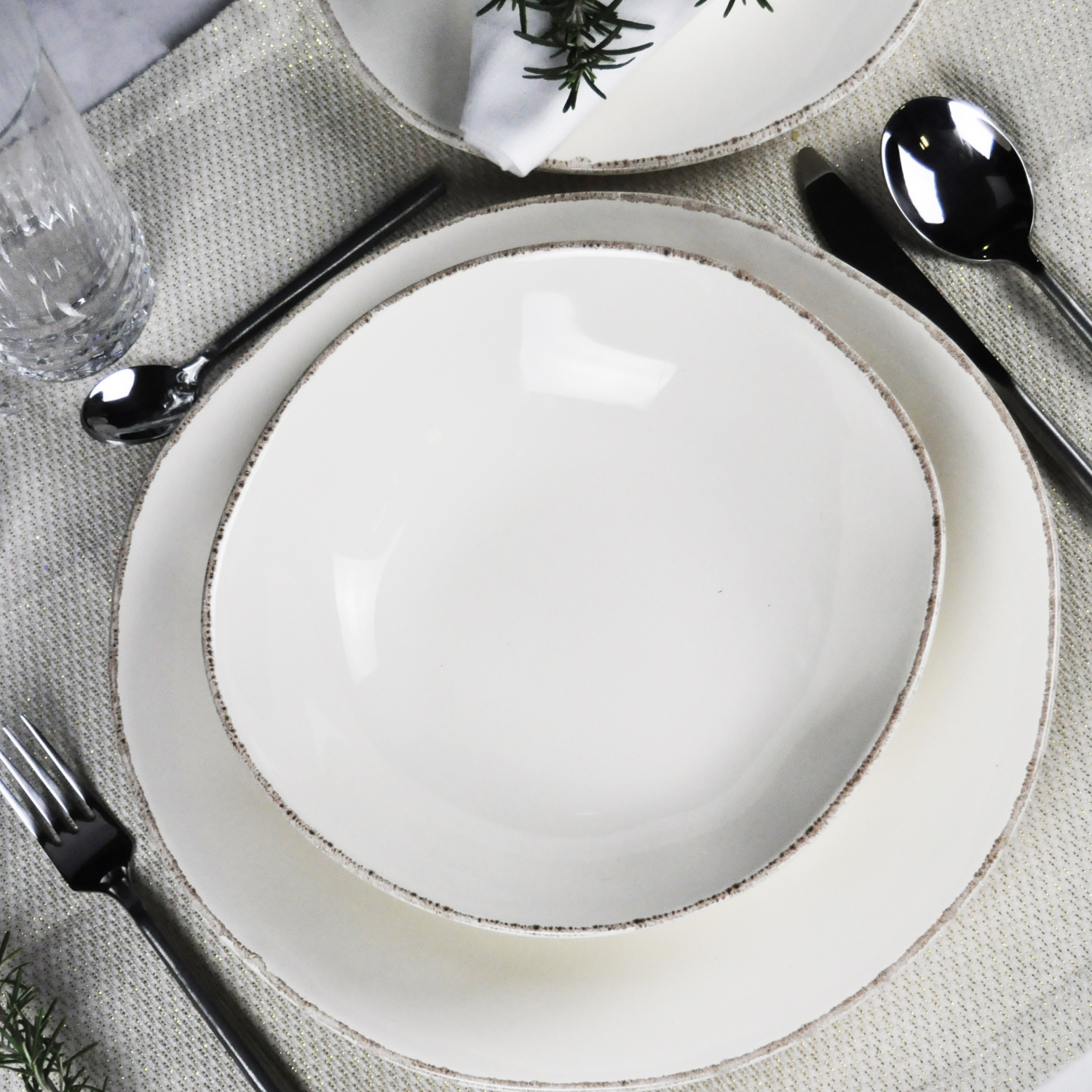 MATERIA Set 6 Piatto Frutta 23Cm Natural