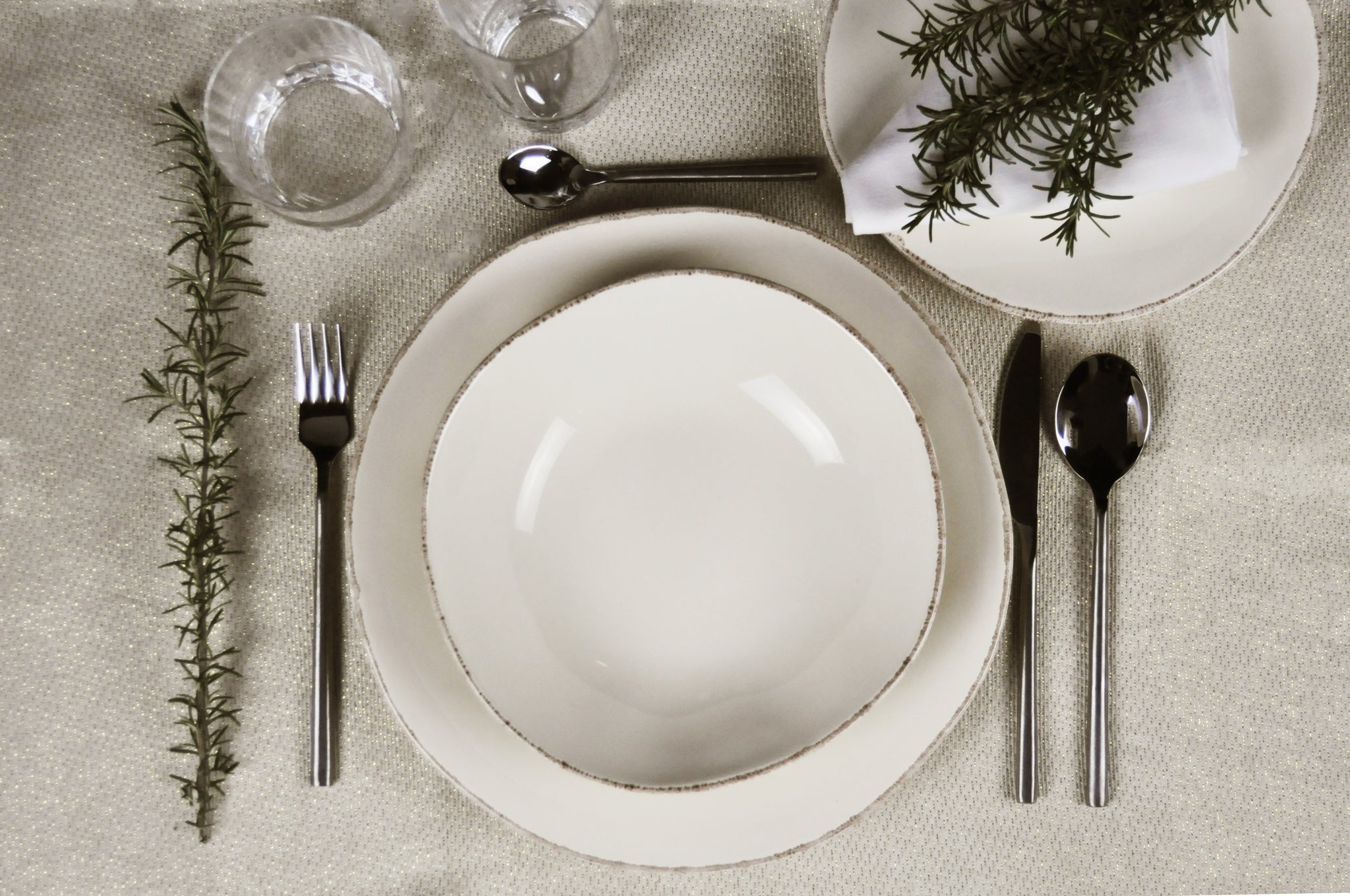 MATERIA Set Da 12 Piatti Natural