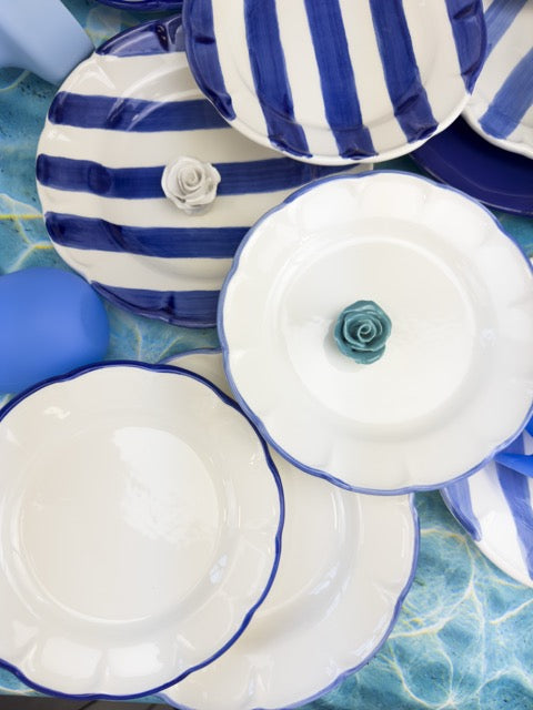 DOLCEVITA NASTRO Set Da 12 Piatti Blu