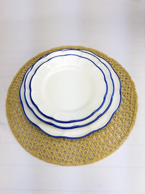 DOLCEVITA NASTRO Set Da 12 Piatti Blu