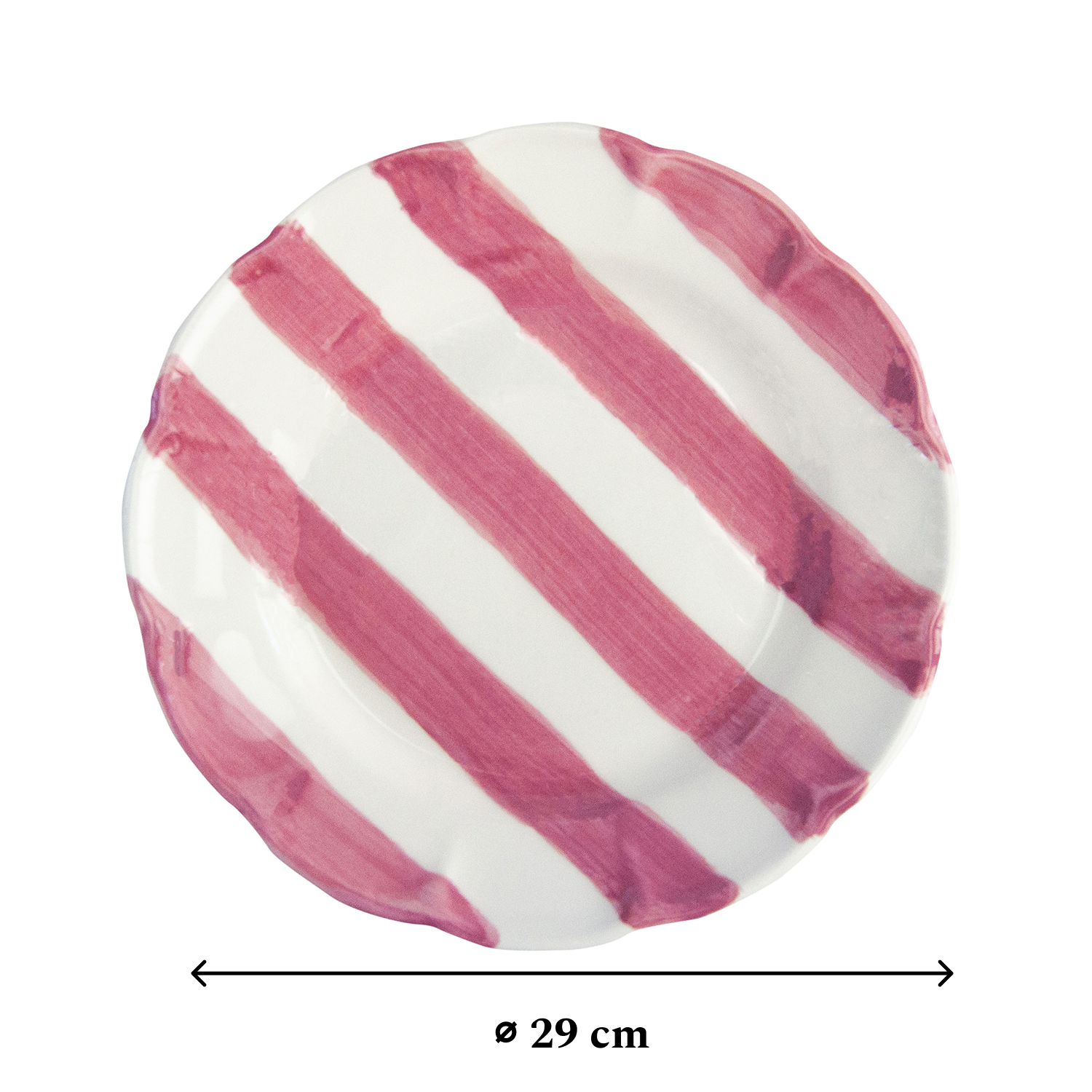 Piatto Segnaposto Dolcevita Rosa