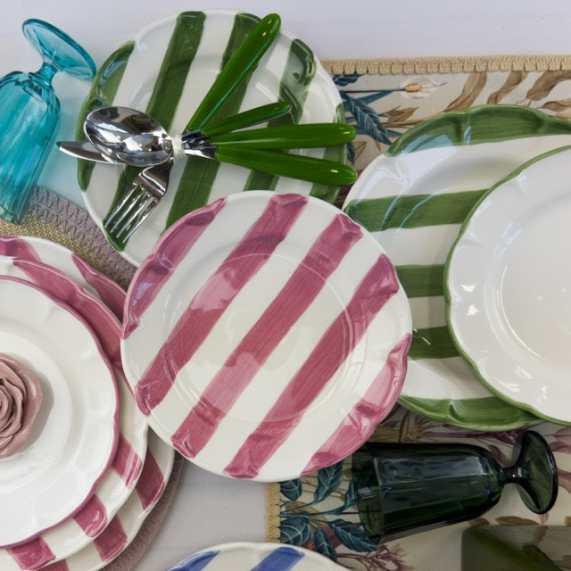 DOLCEVITA NASTRO Set 6 Piatti Frutta Verde