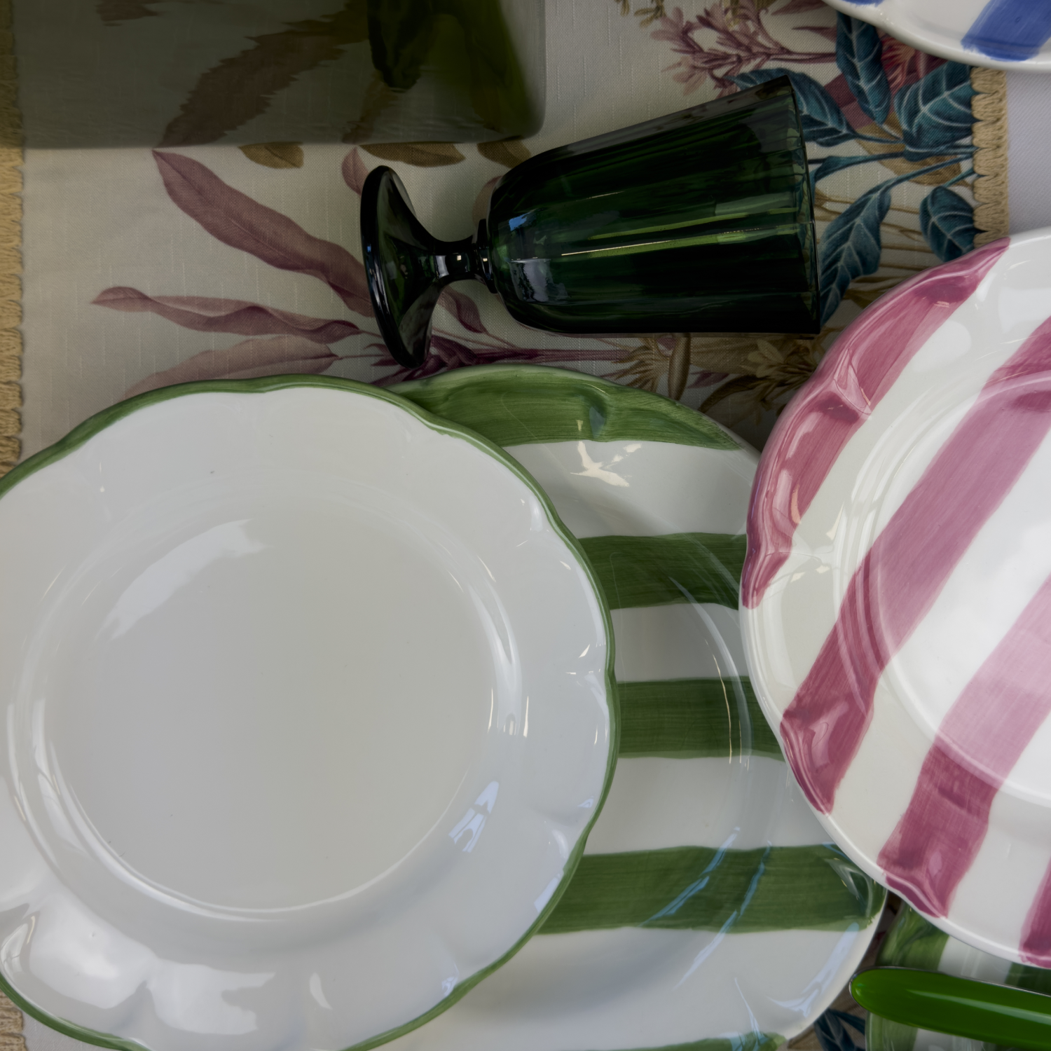 DOLCEVITA NASTRO Set 6 Piatti Frutta Verde