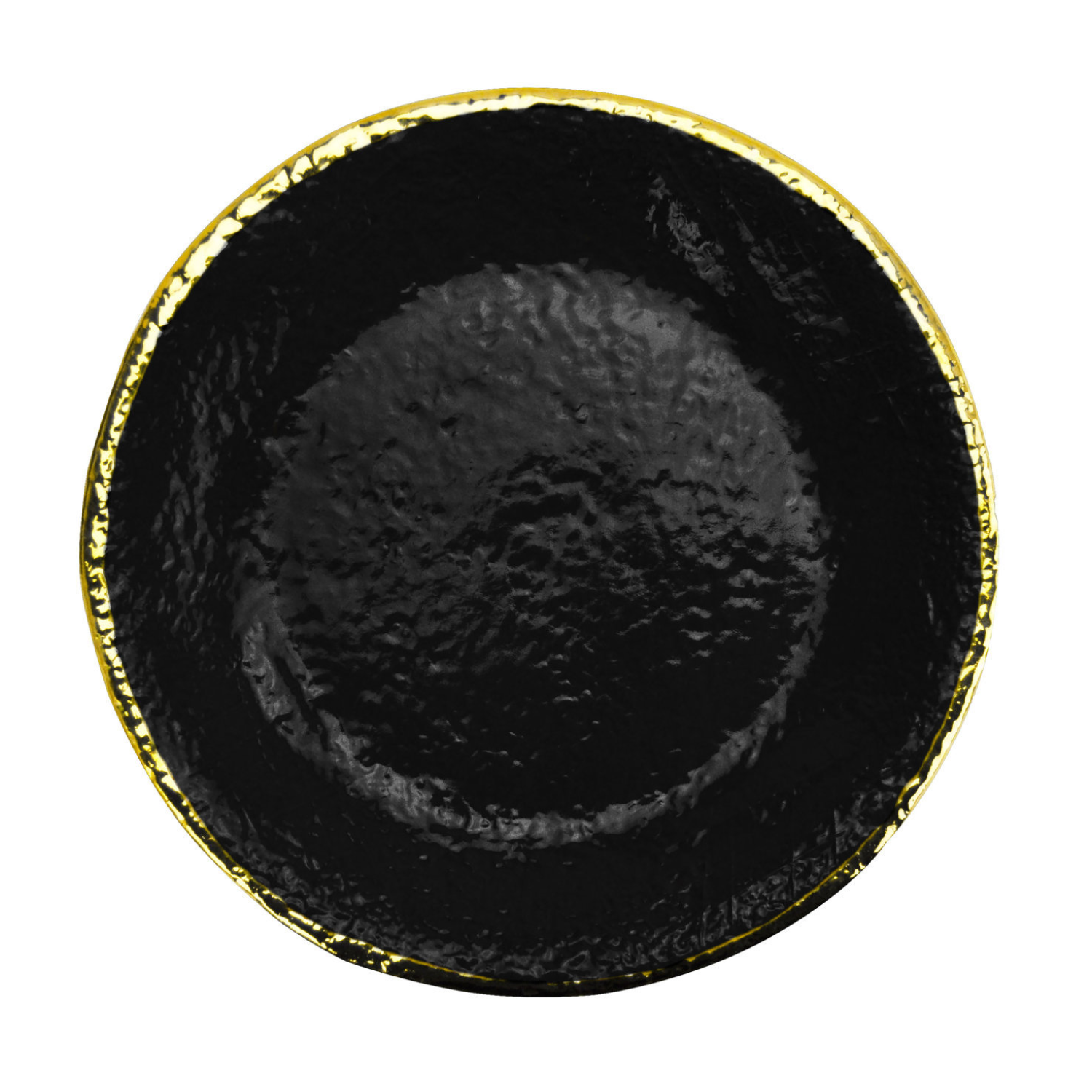 PRETA Oro Set 6 piatti piani da 26cm Ceramica Nero