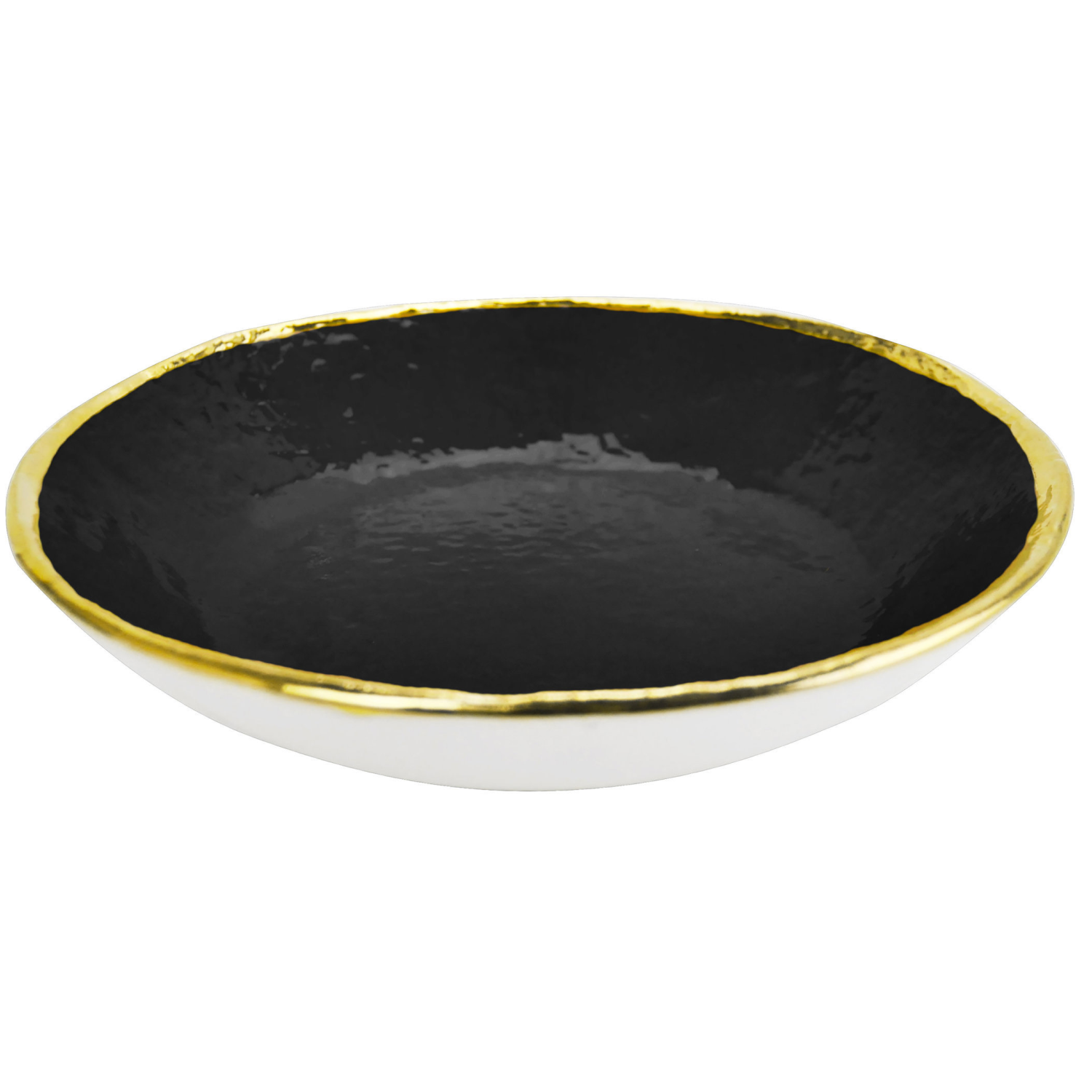 PRETA Oro Set 6 piatti fondi da 21cm Ceramica Nero