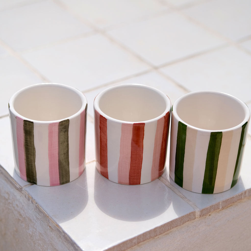 Tazza da caffè espresso in ceramica - Strisce