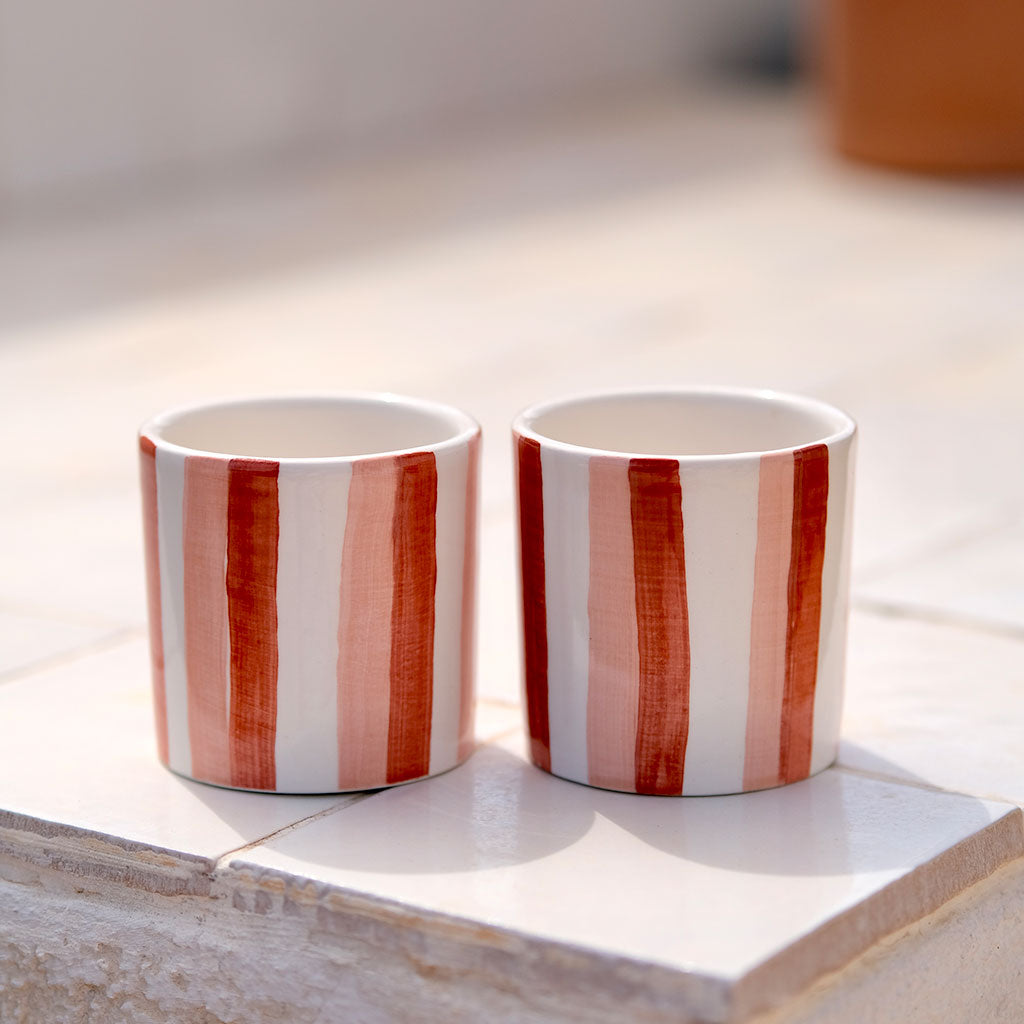 Tazza da caffè espresso in ceramica - Strisce