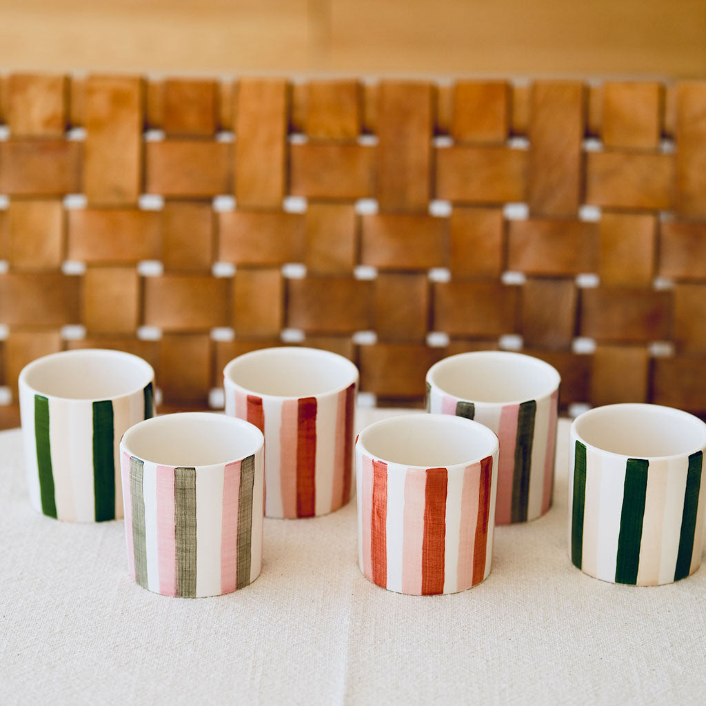 Tazza da caffè espresso in ceramica - Strisce