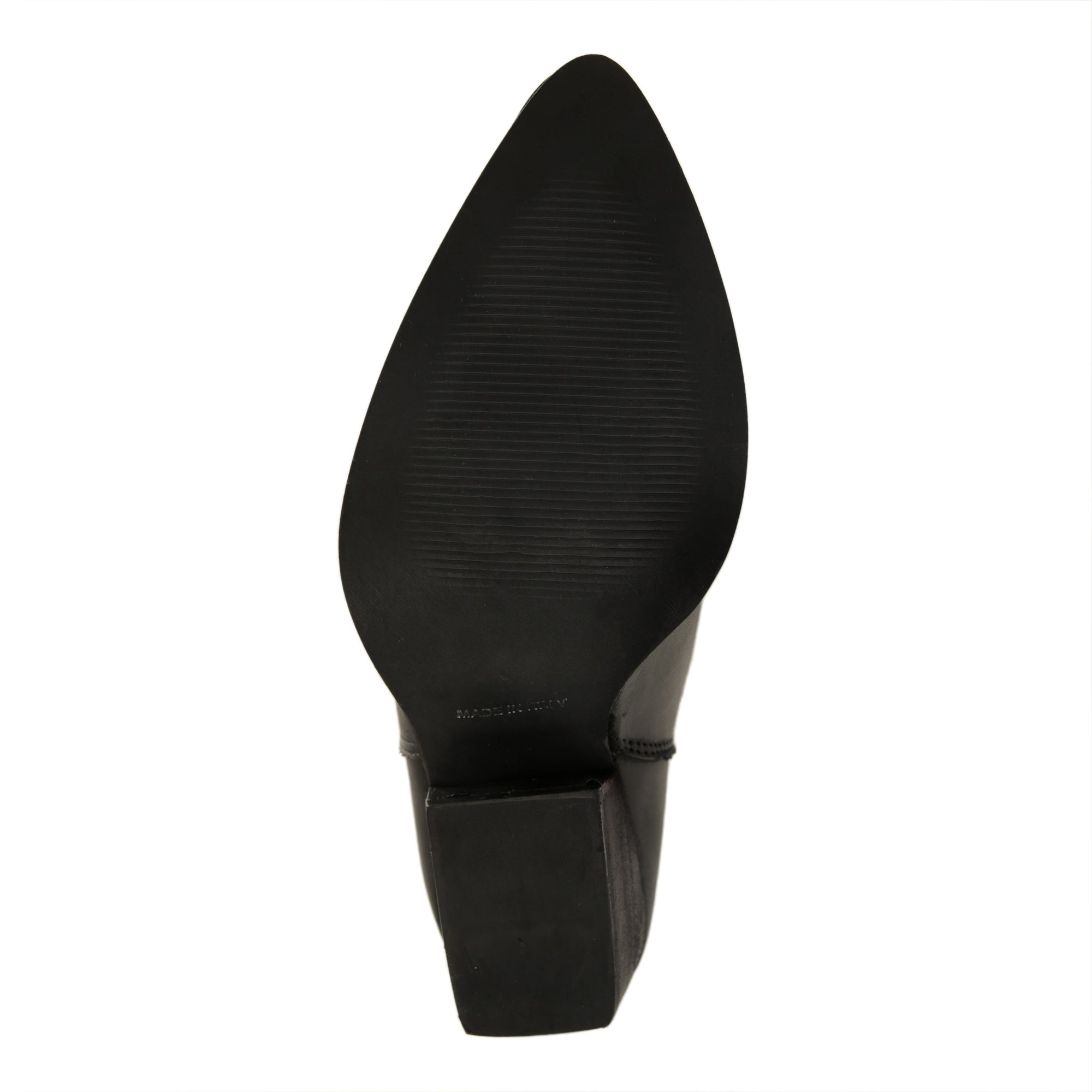 Stivale texano in vera pelle di vitello con vero ricamo  Nero
