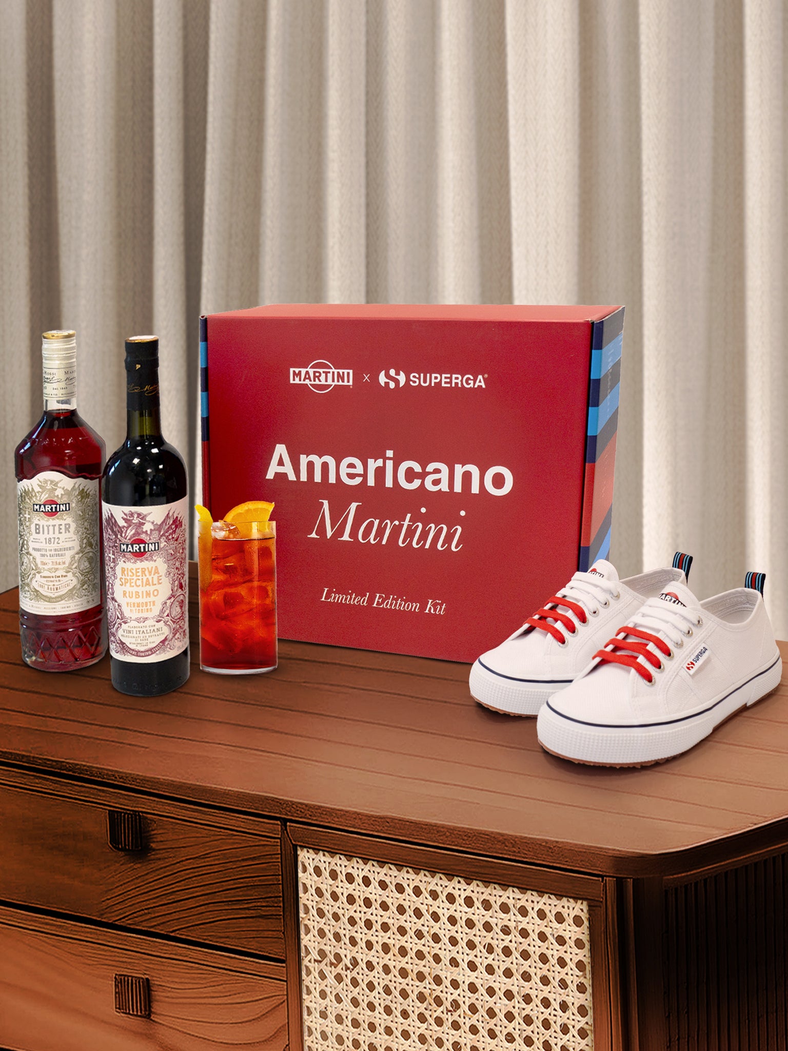 Americano Martini Superga Cocktail Kit