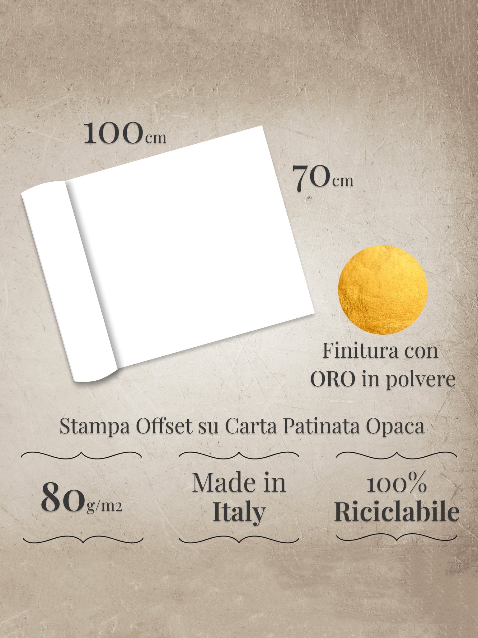 Set carta decorativa Prestige 5 fogli Botanic