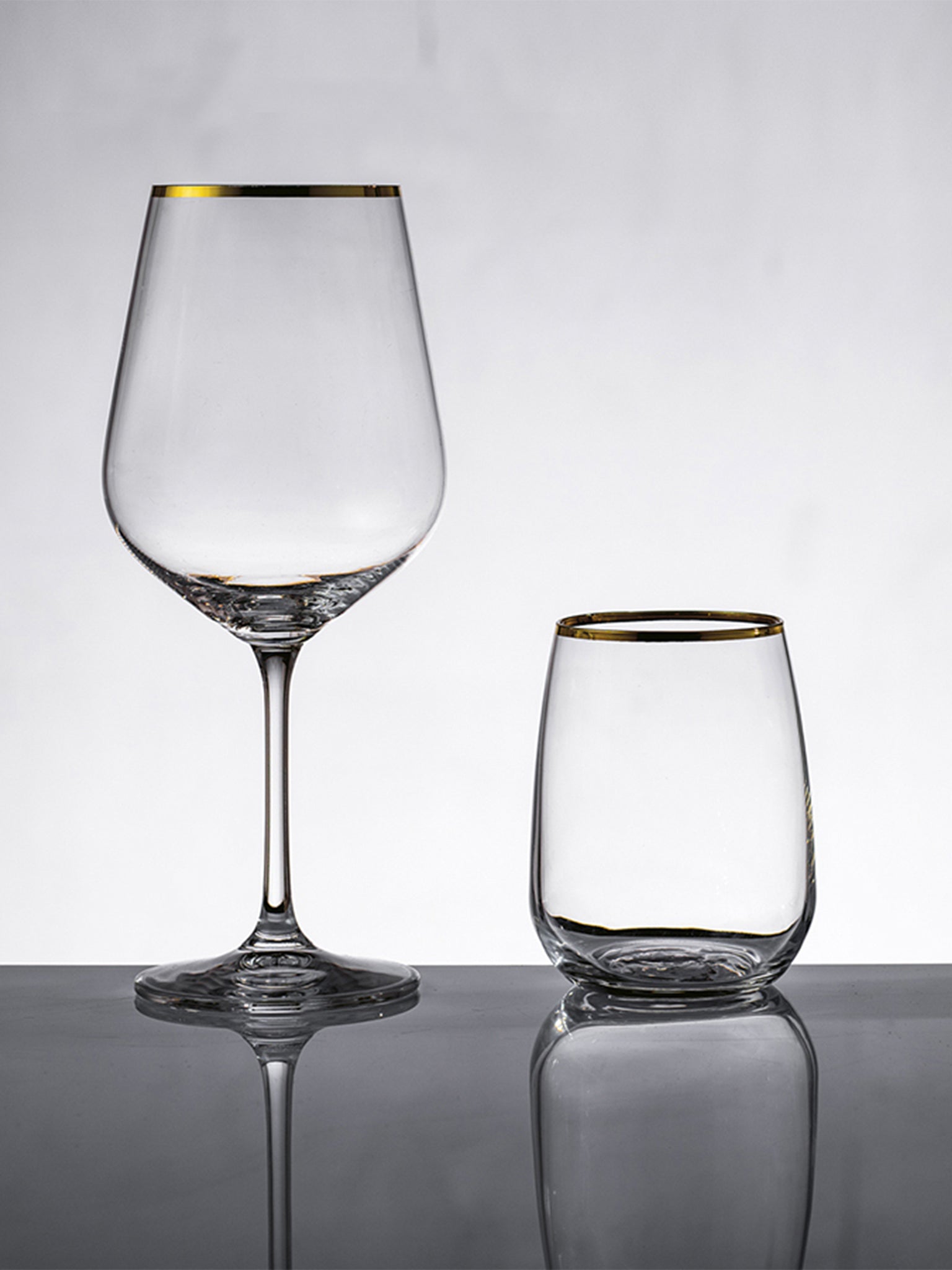 Bicchiere Acqua+Calice Vino Artemisia Set 12 Pezzi - Filo Oro