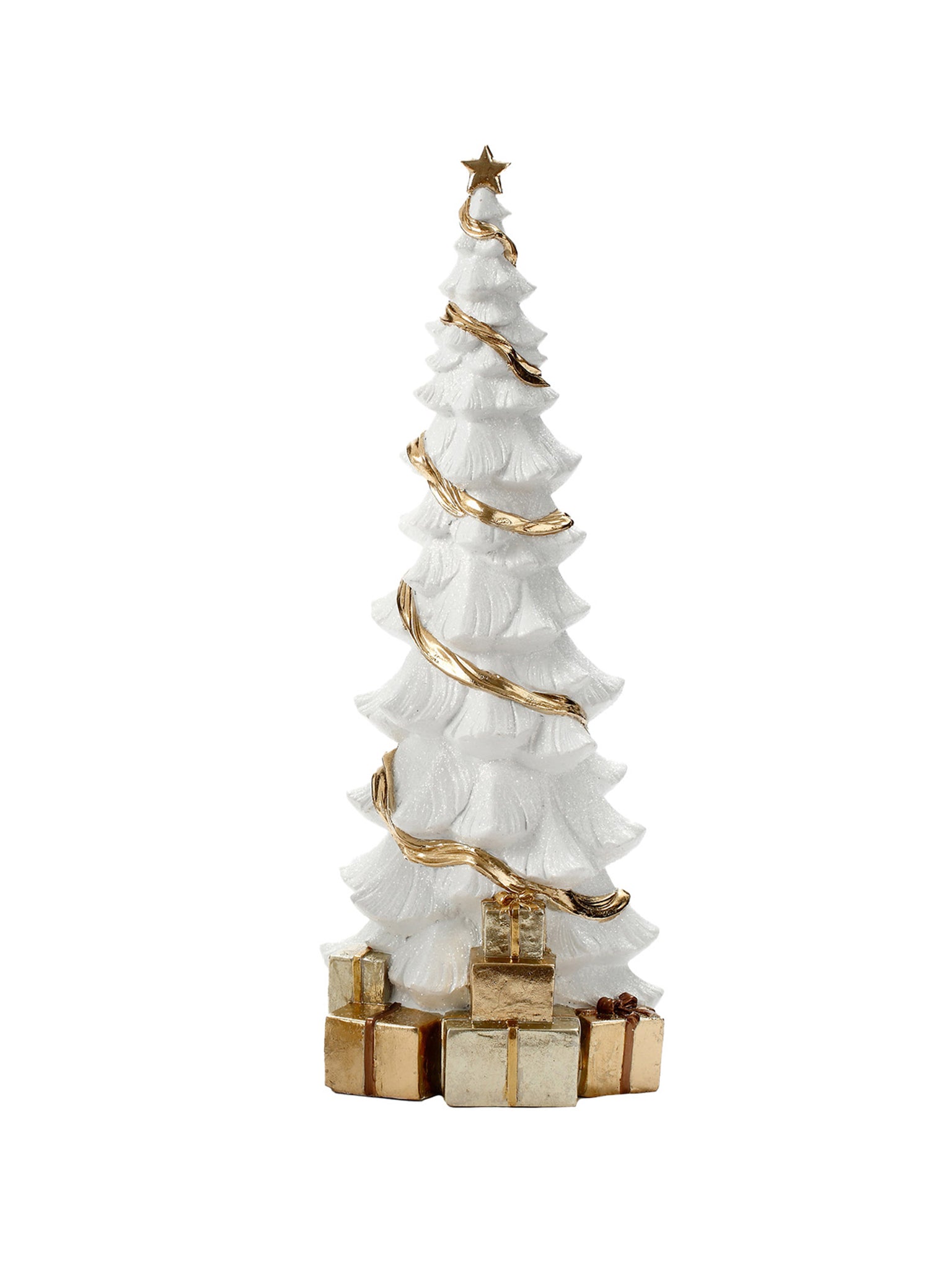 Albero Con Pacchi Noel Grande 19x49,5x19 cm - Oro