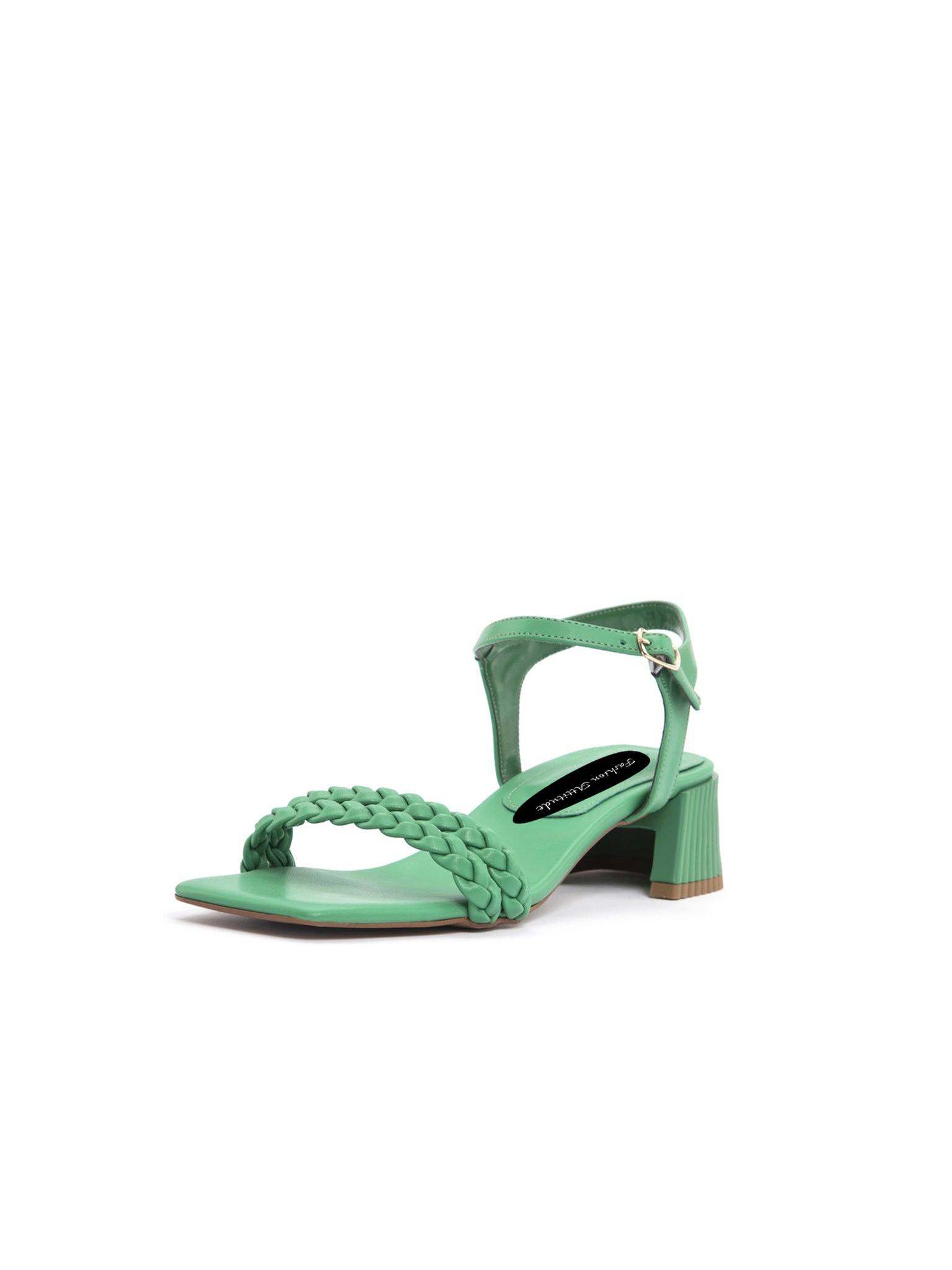 SANDALO CON TACCO MEDIO-BASSO Green Fashion Attitude