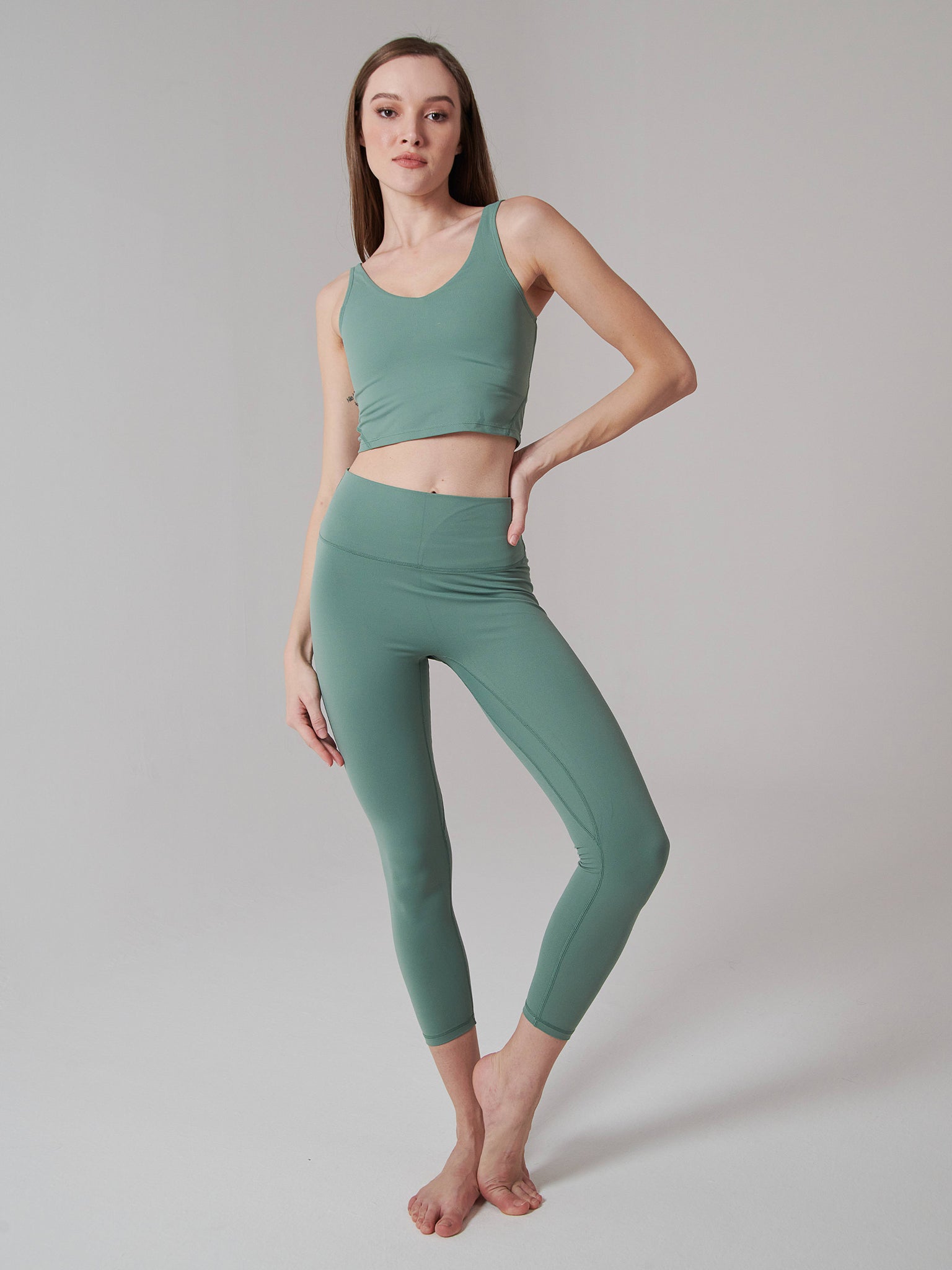 Leggings Mantra - Verde Oliva - Onamaste Yoga