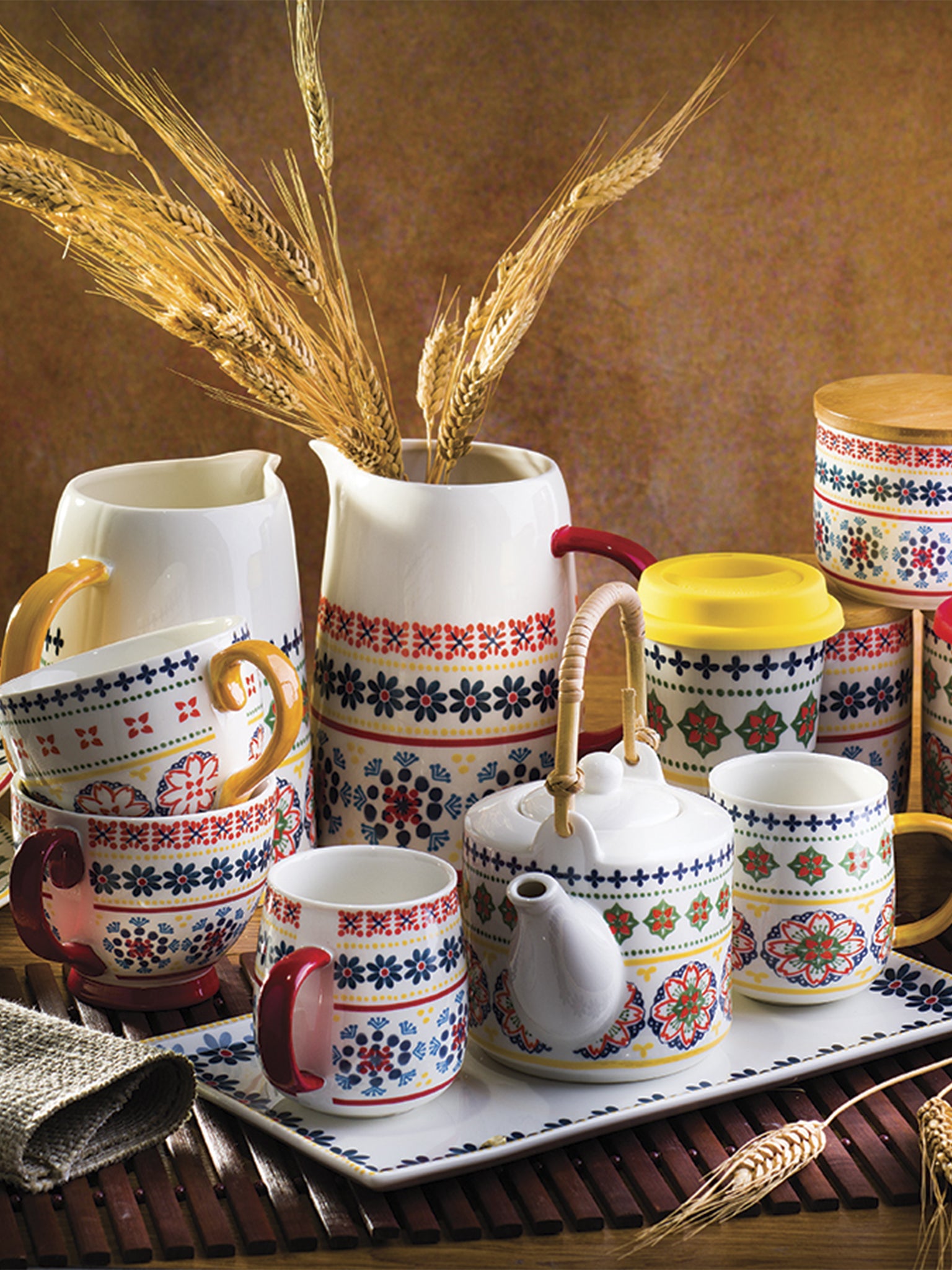 Piatto portata ovale Gardeny rosso new bone china 84116 cm 29,6x20,5x2