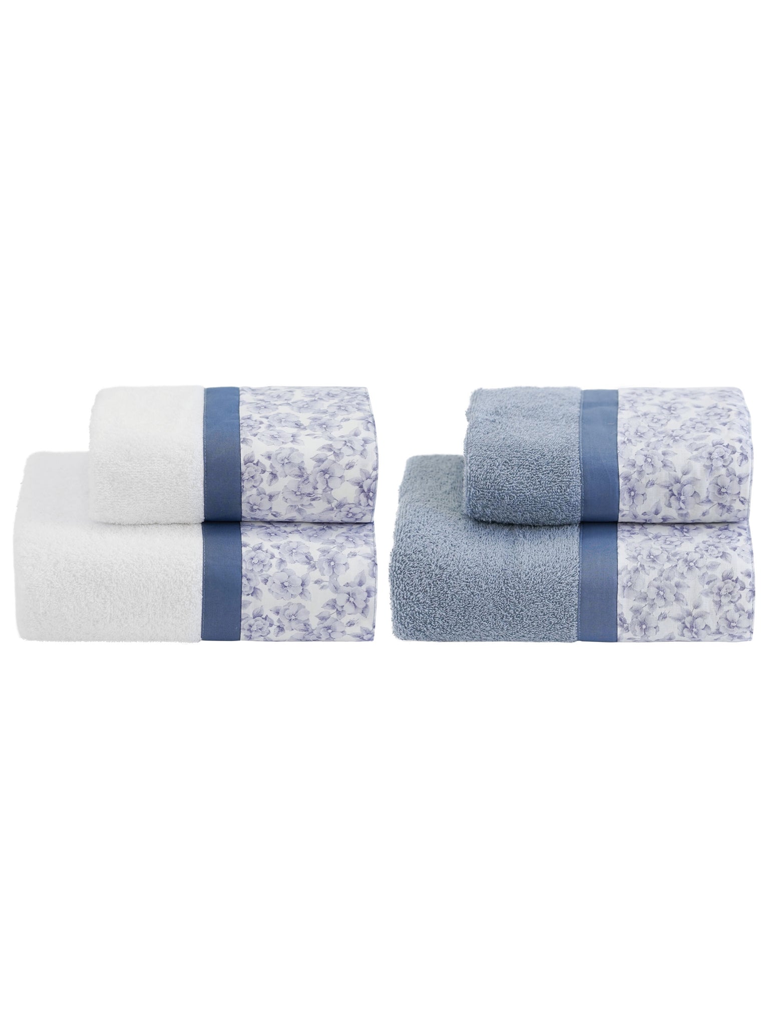PRIMULA Set Spugna 4 Pezzi Viso + Ospite, Blu