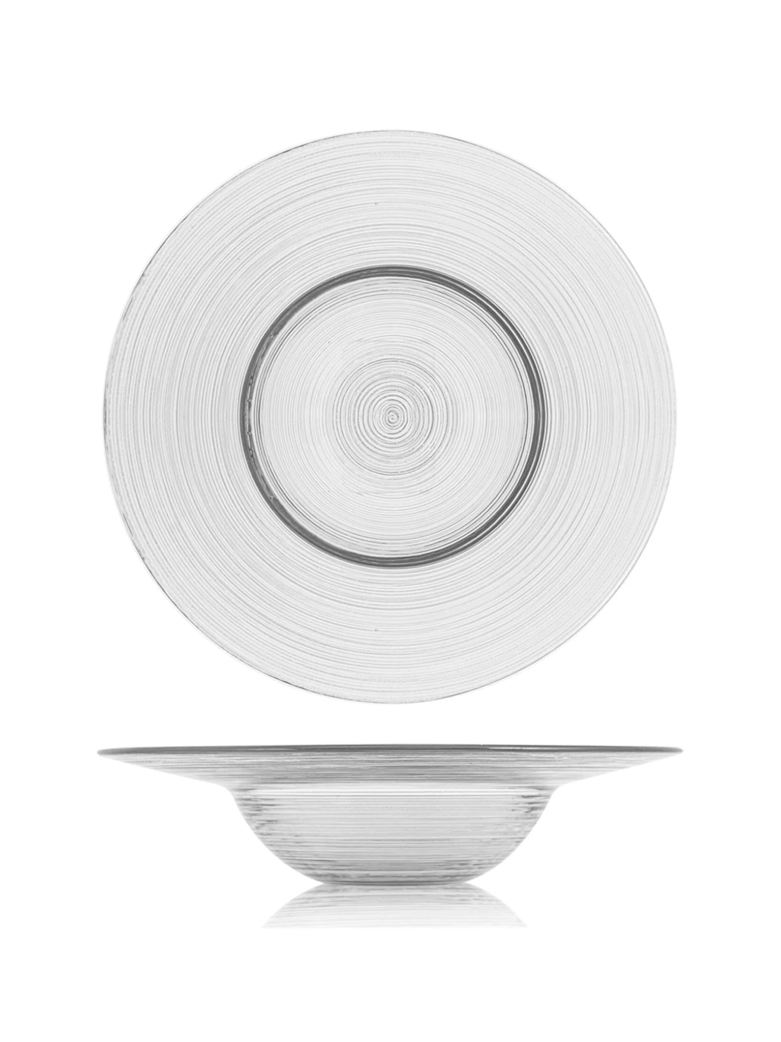 Piatto Alabastro In Vetro Colore Bianco 29Cm
