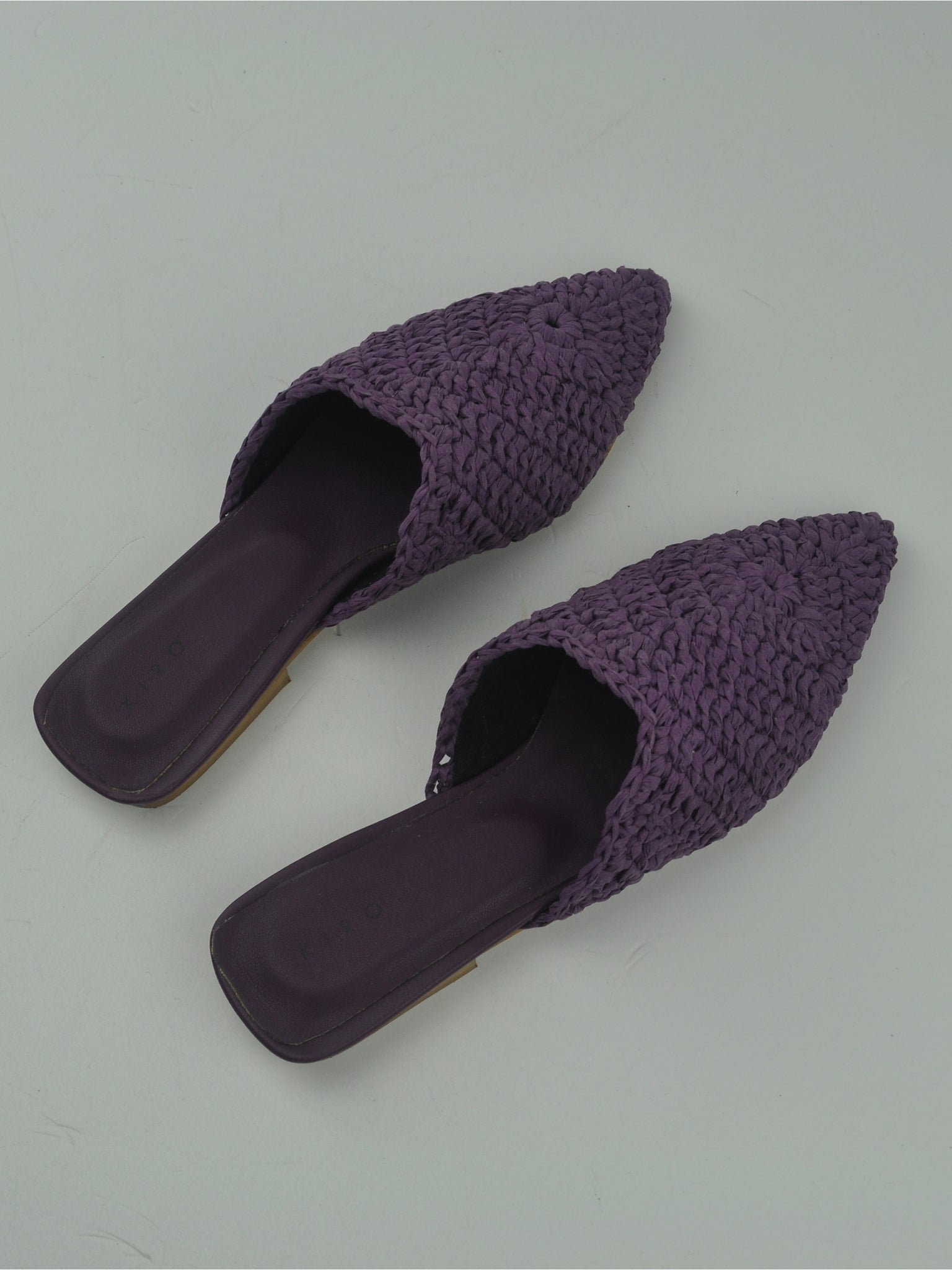 SABOT 10 IN RAFFIA VIOLA