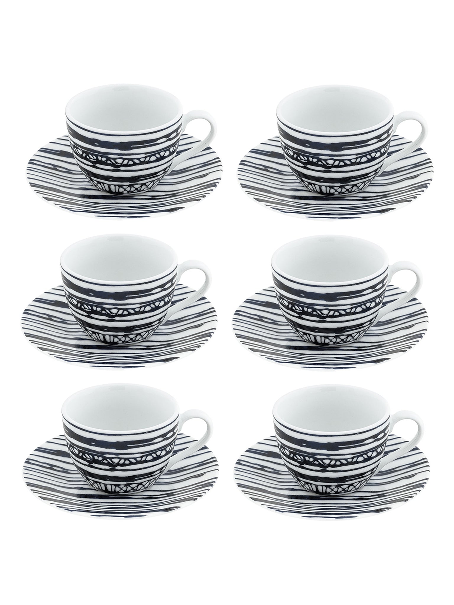 Tazza Da Caffè Con Piatto Set 6 pezzi Acai