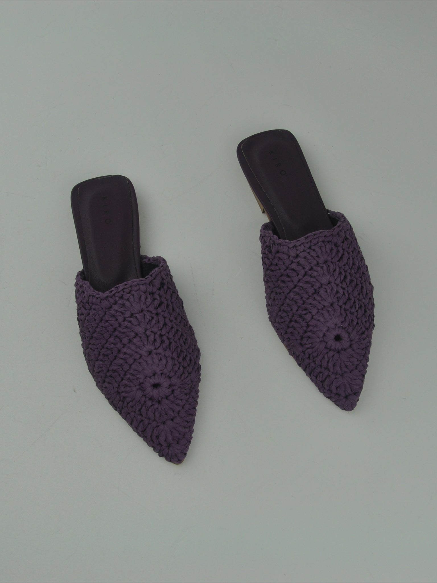 SABOT 10 IN RAFFIA VIOLA
