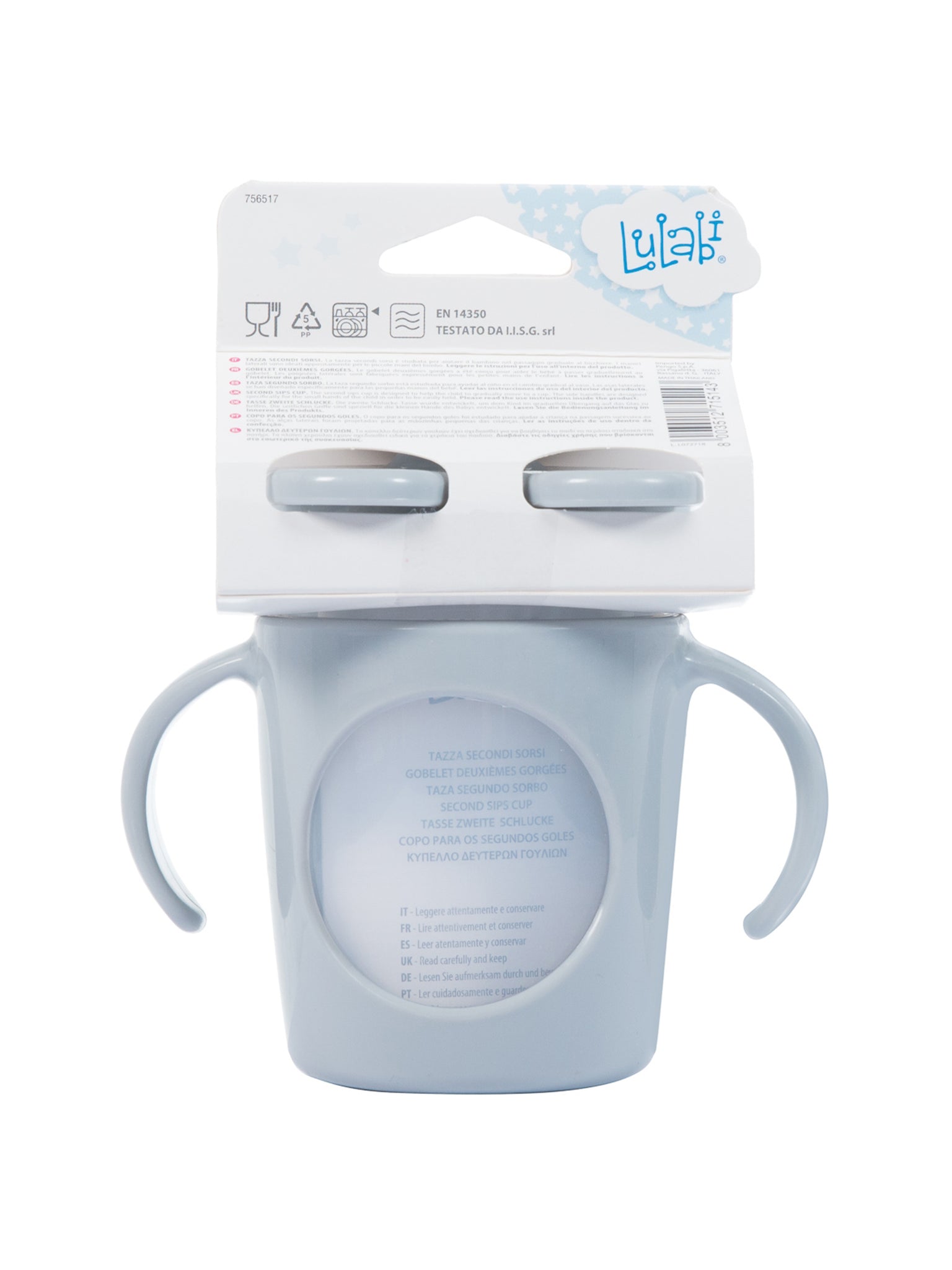 Elefantino, Tazza Con Beccuccio Resistente Ai Morsi, Secondi Sorsi, 6+ Mesi, 260 Ml, Grigio