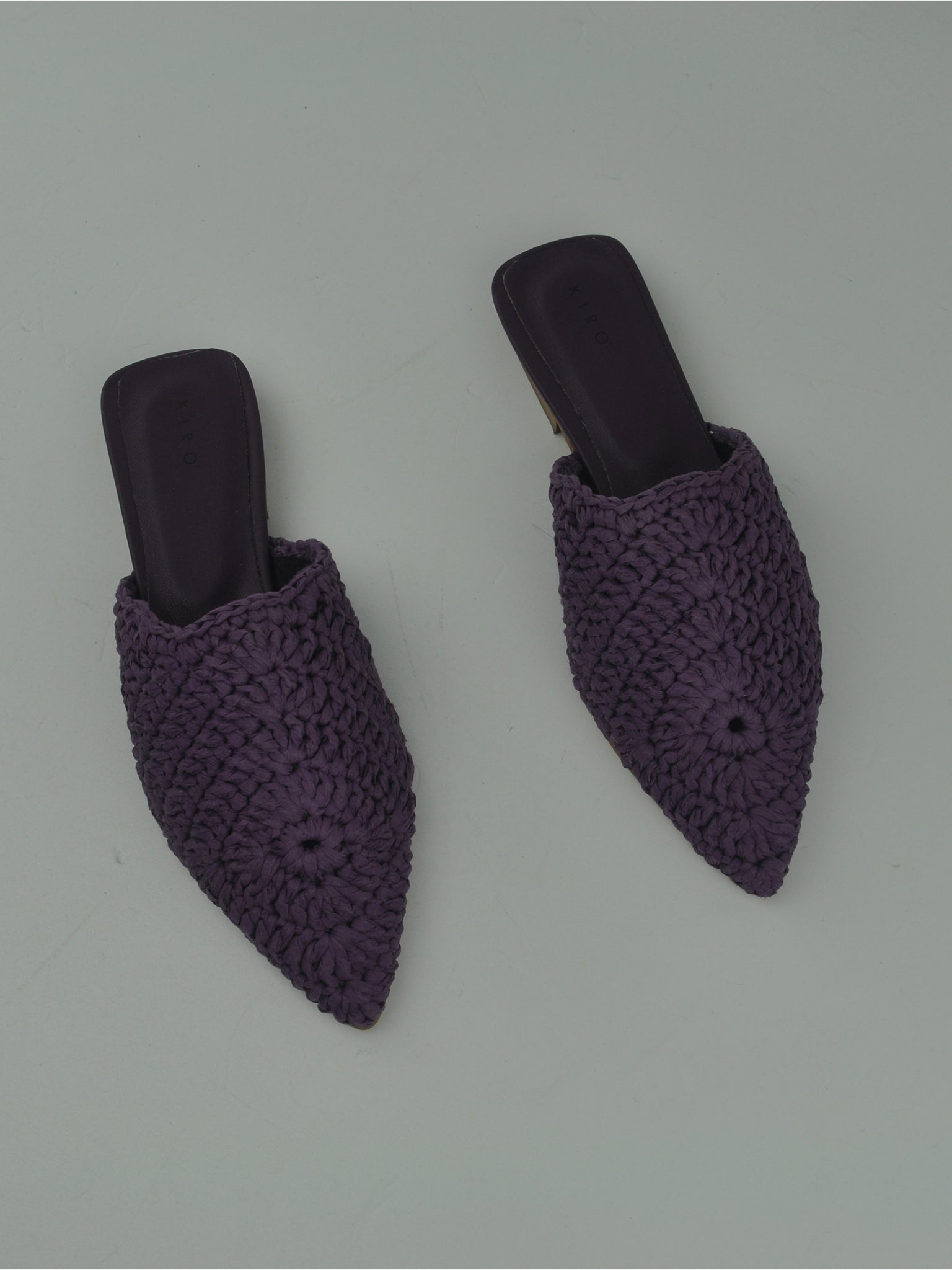SABOT 10 IN RAFFIA VIOLA