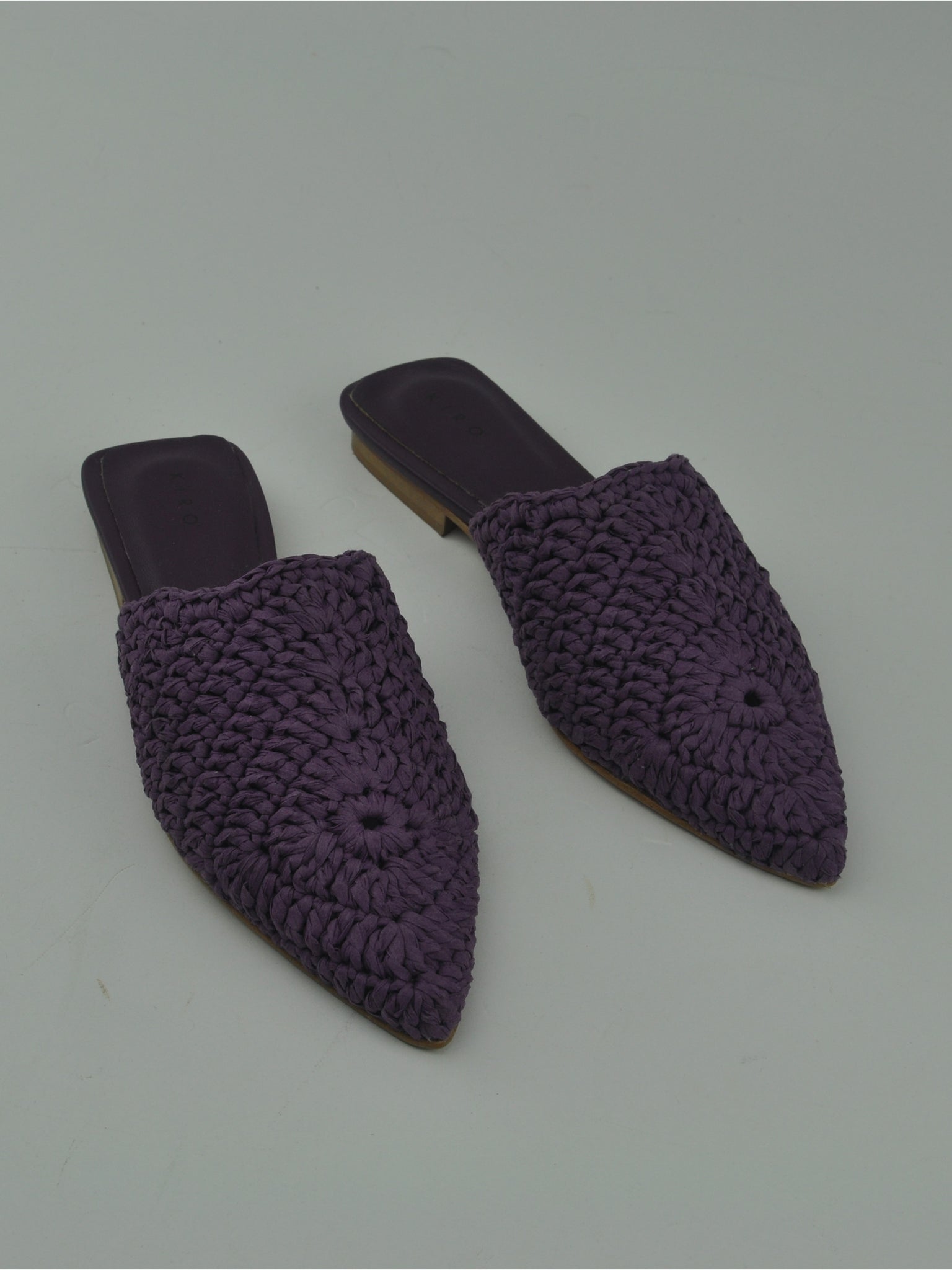 SABOT 10 IN RAFFIA VIOLA