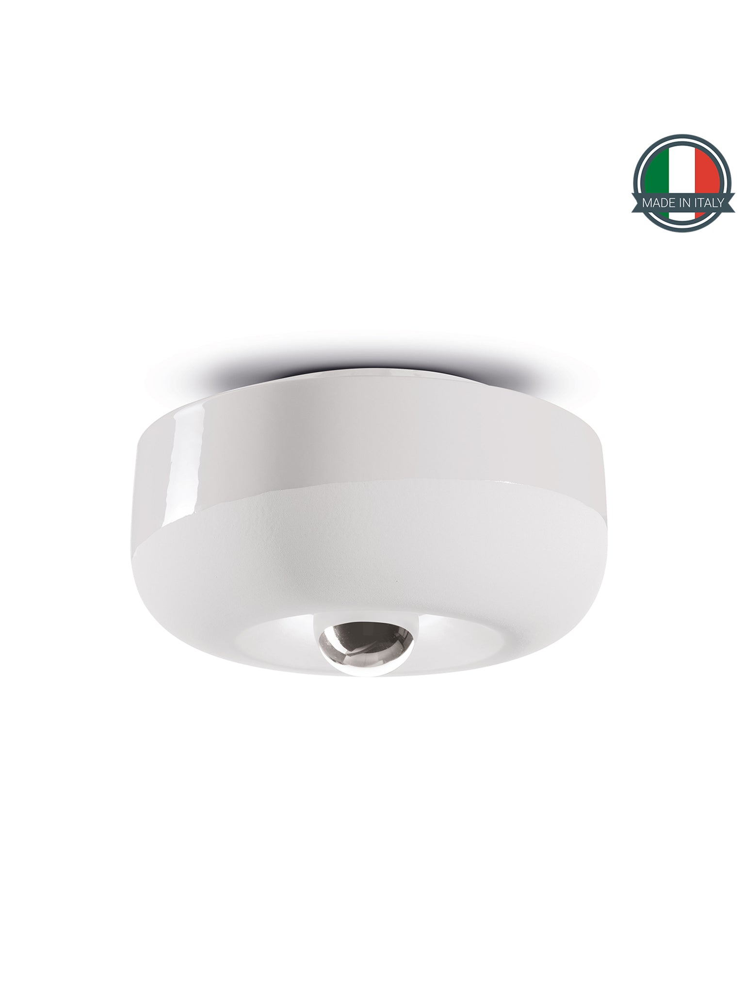 Plafoniera Bellota Bianco Grezzo
