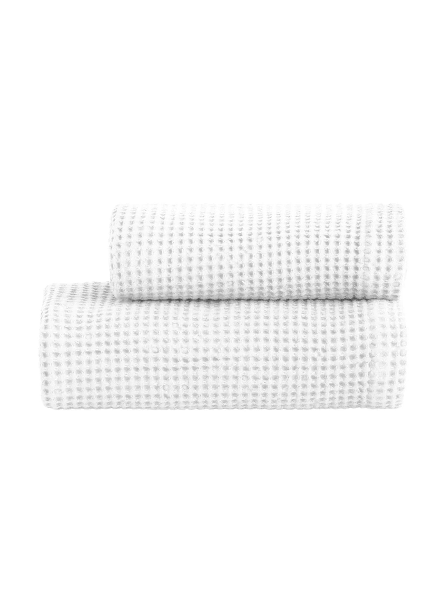 ATLAS Set Asciugamani Viso + Ospite, Bianco