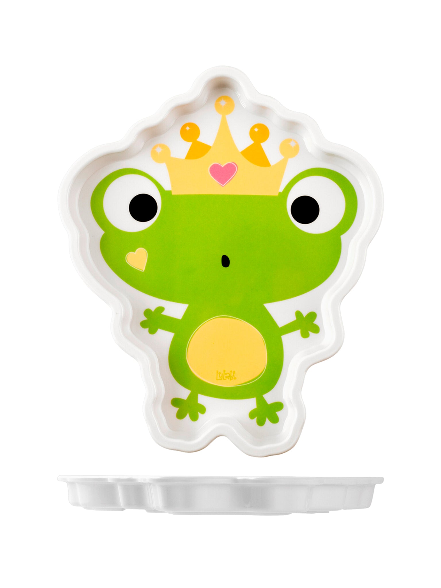 5500 Fairy Tales, Piatto Principe Ranocchio, Melamina, 19X23 Cm, 6+ Mesi, Verde