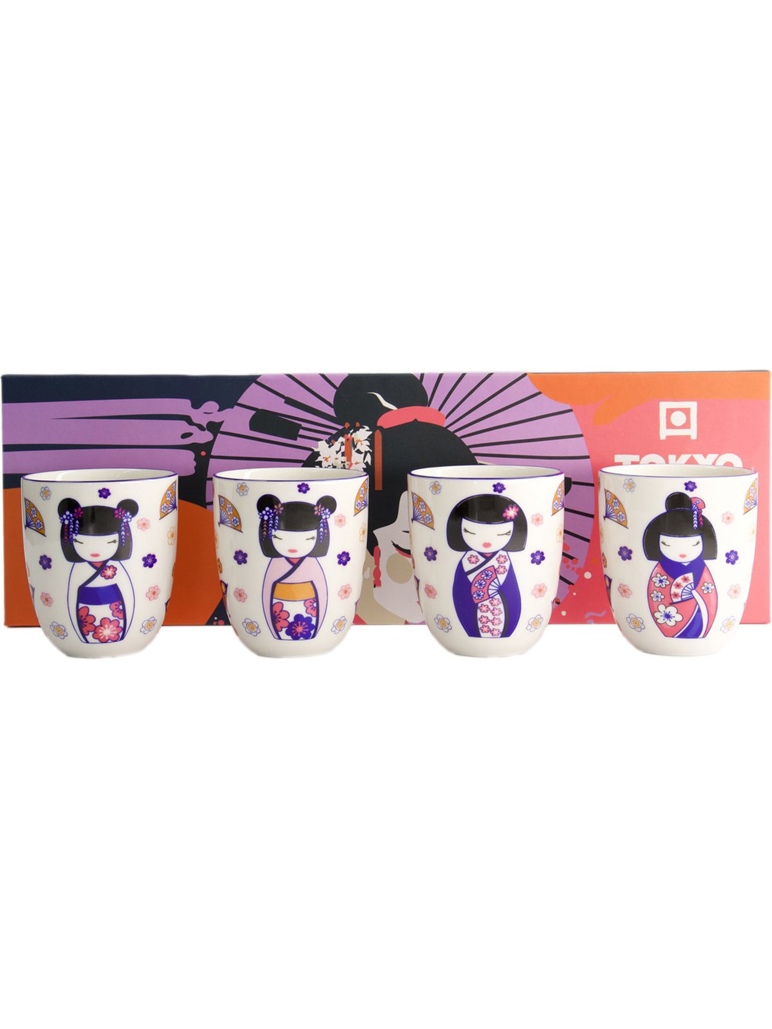 Kawaii Maiko Mug Giftset 4Pz 7X8Cm 170Ml Gb