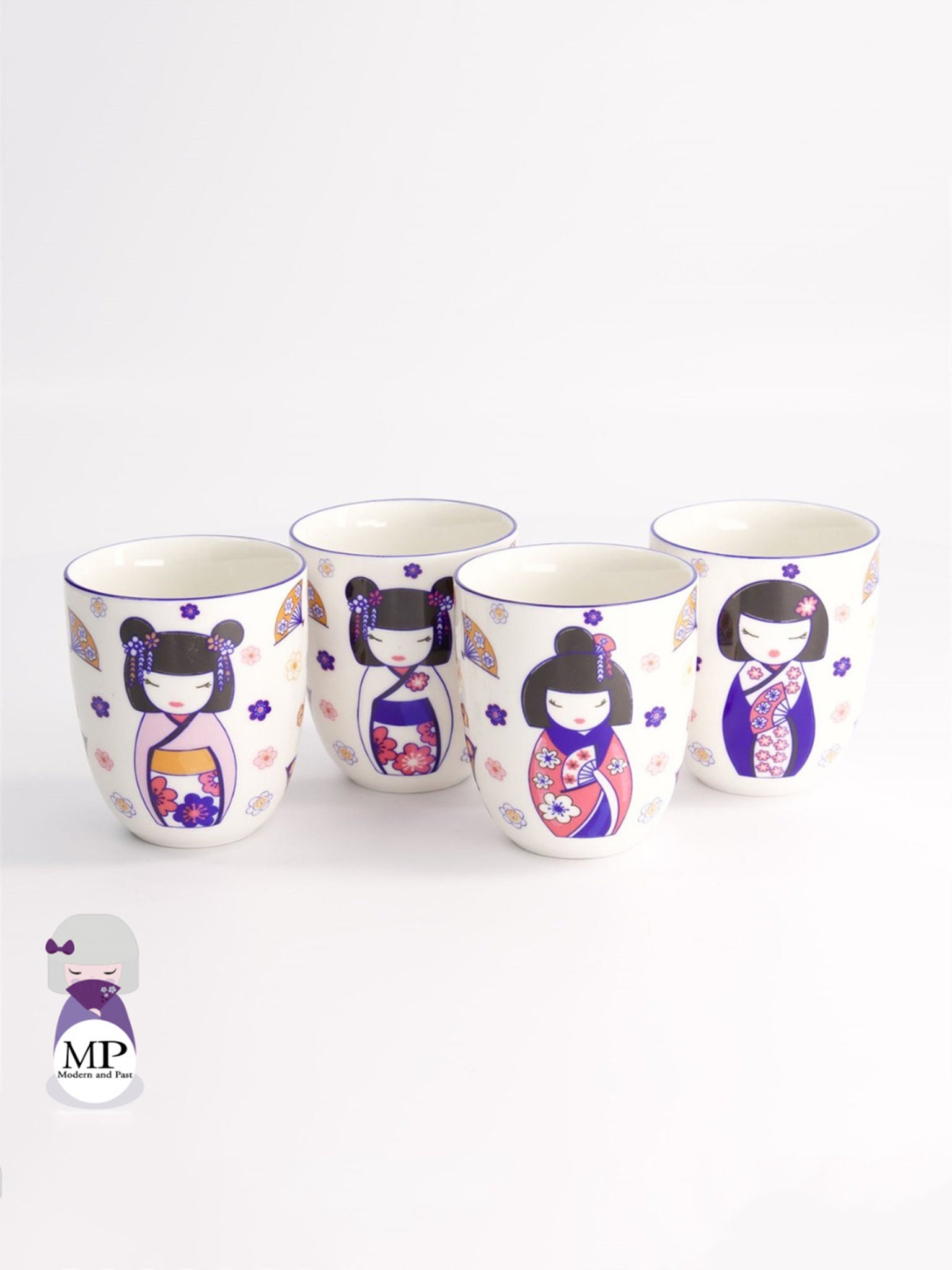 Kawaii Maiko Mug Giftset 4Pz 7X8Cm 170Ml Gb